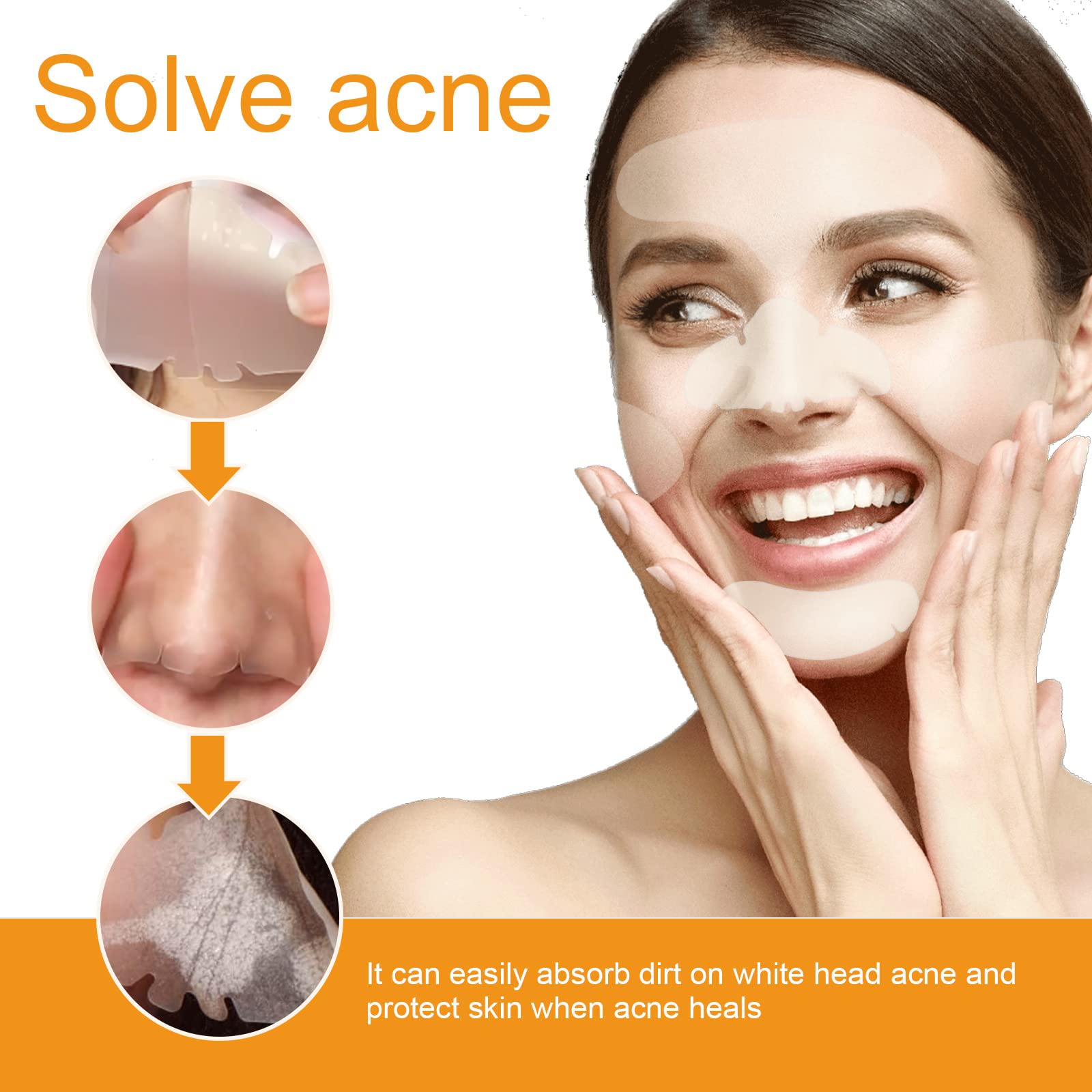 20PCS Hydrocolloid Acne Clearing Patches for Full-Face Spot Coverage - Absorbing Clearing Skin Care for Pimples and Blemishes