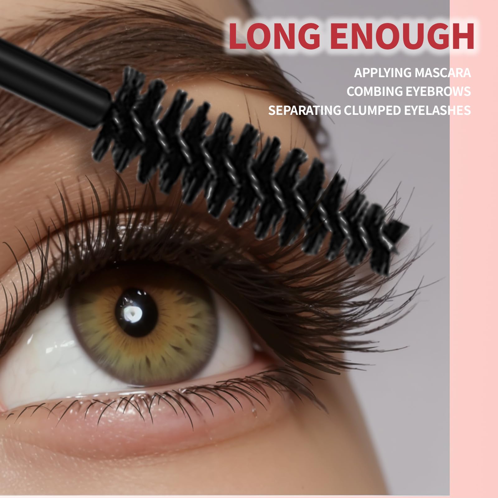 Teenitor Mascara Wands, Disposable Mascara Wand 200Pcs, Lip Applicators Disposable Mascara Makeup Applicator Lipgloss Lip Brush