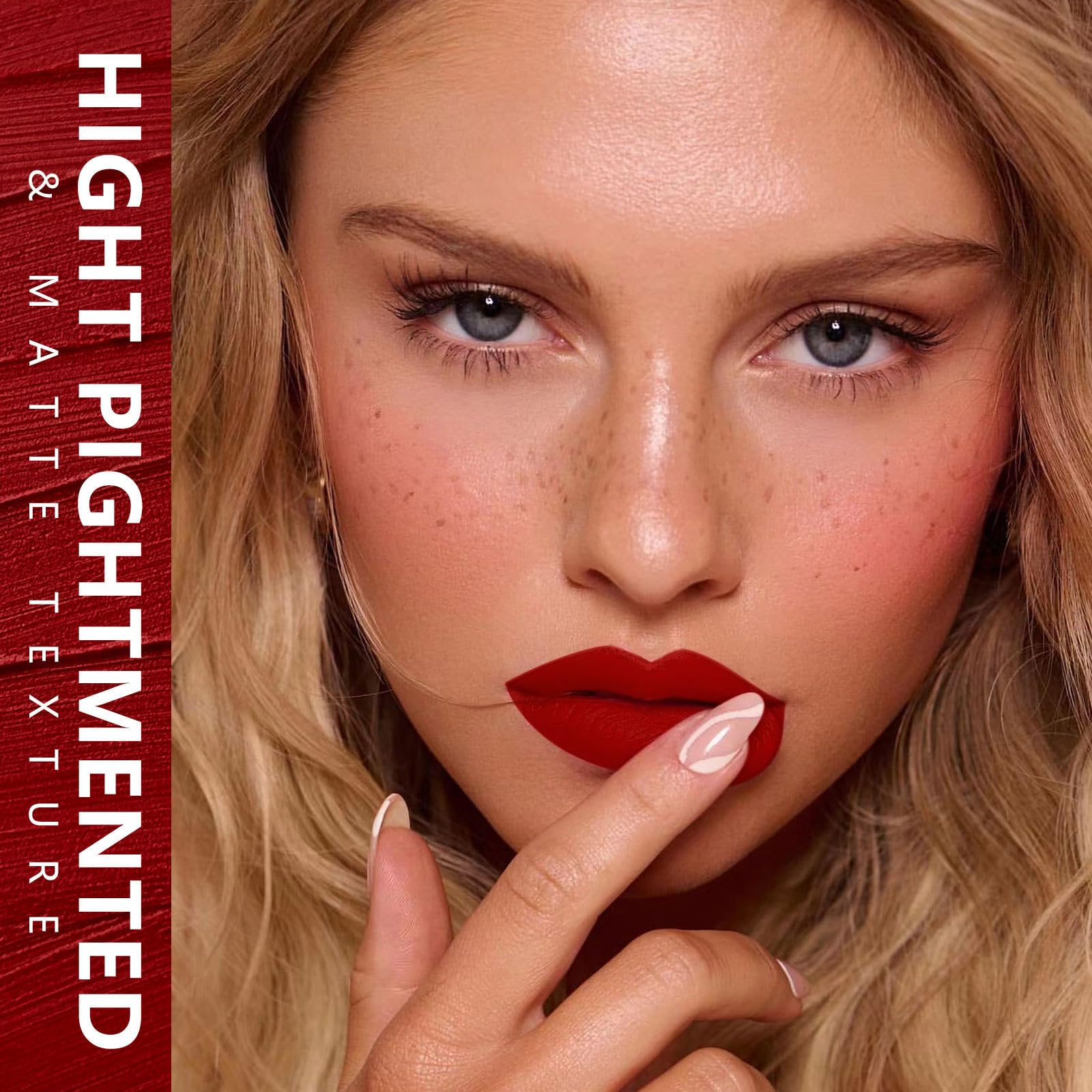 Maki Yika Red Lipstick For Women Color Stay Long Lasting Lipsticks, No Smudge Matte Liquid Lipstick Transferproof Cruelty-Free L