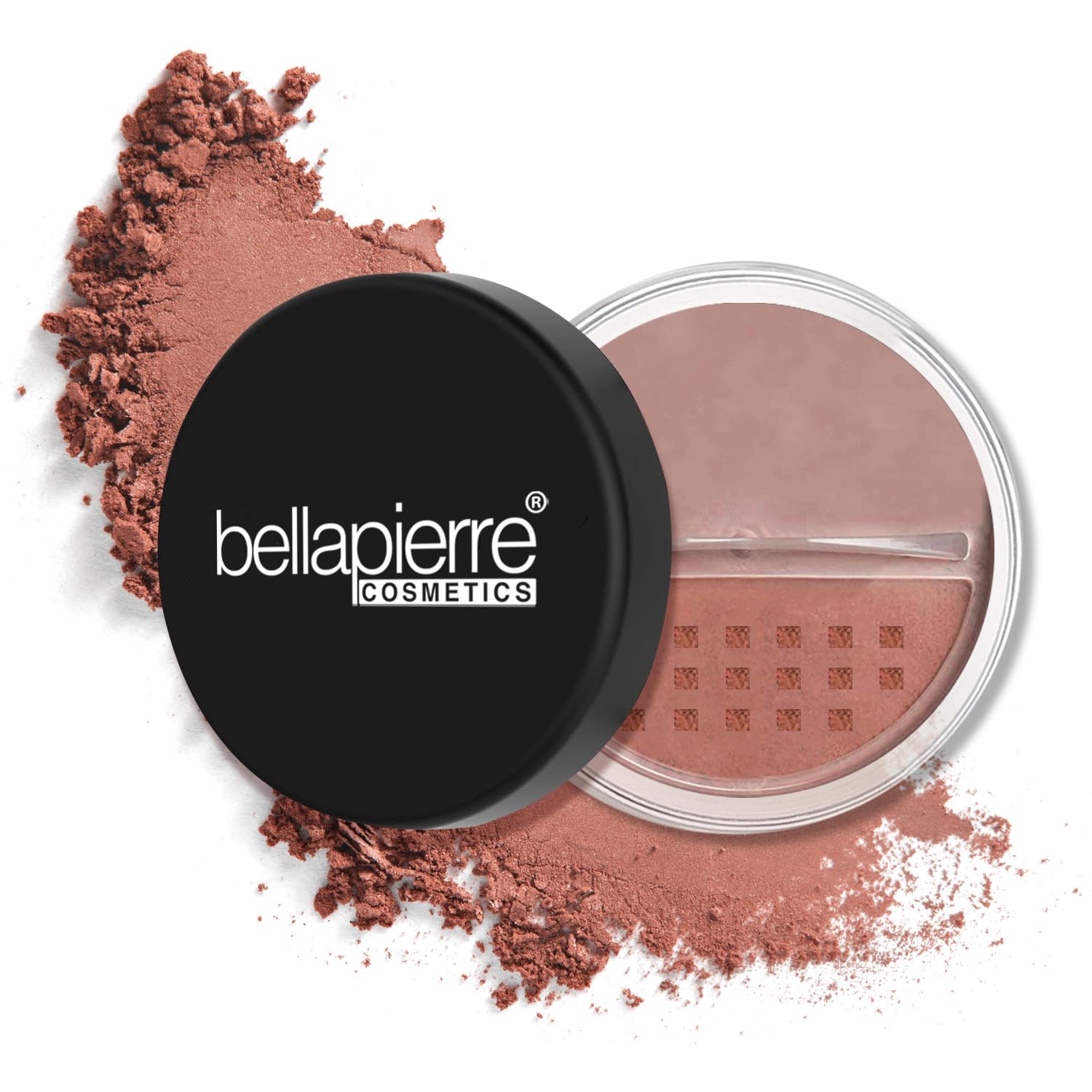bellapierre Mineral Blush | Warm Dewy Complexion | Non-Toxic & Paraben Free | Hypoallergenic | Loose Powder - 0.3-Ounce - Amaret