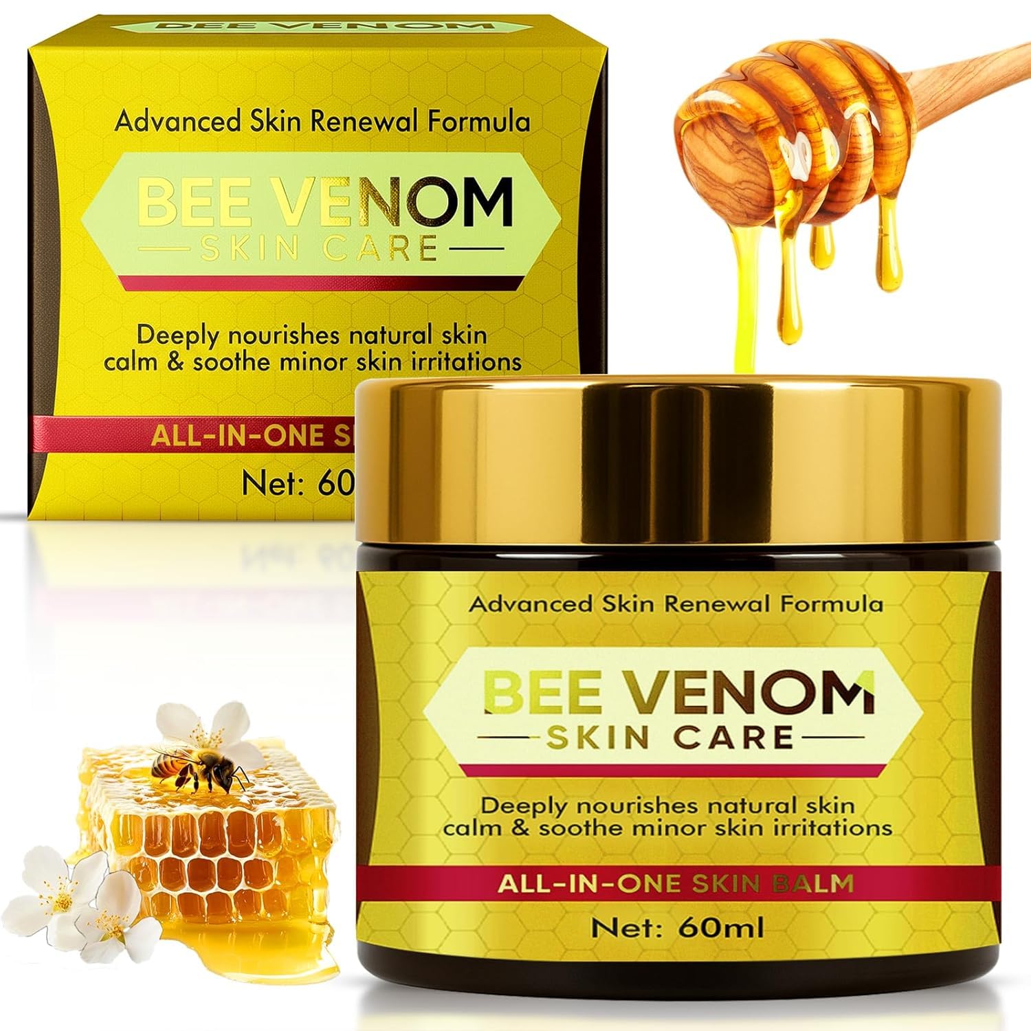 Onzzyl Bee Venom Face Cream, 2 fl oz