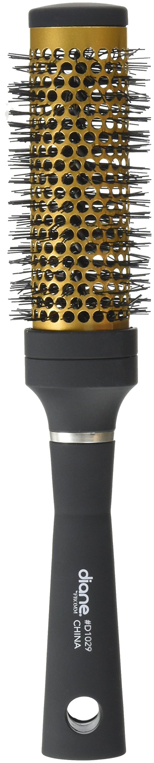 Diane Gold Thermal Hair Brush with 1.25-Inch Ceramic Barrel for Blow Drying and Styling Curly Hair, Lightweight, Easy to Use for