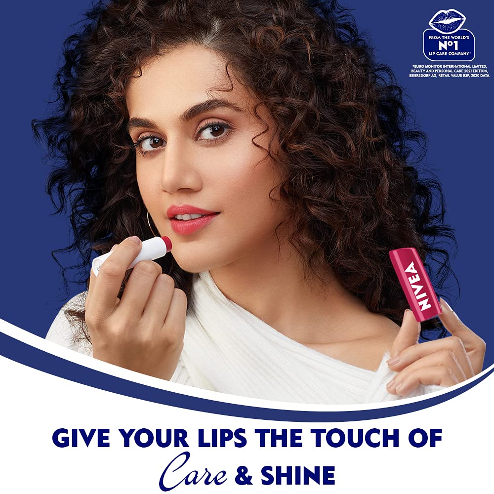 Nivea Lip Care Fruity Shine Cherry, 4.8Gm