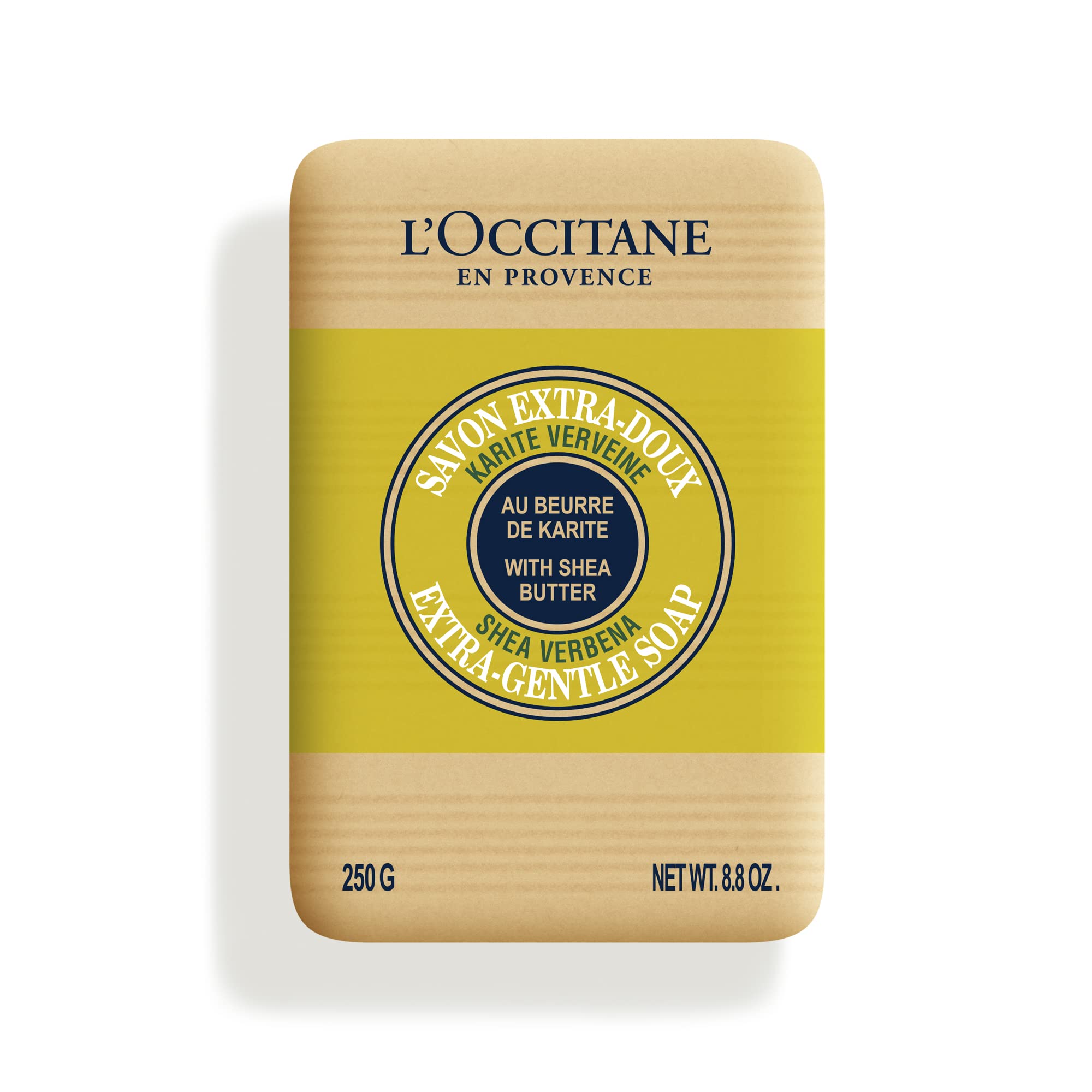 Loccitane Verbena Extra-Gentle Soap: Vegetable Based, Artisanal, Citrus Scent, Crafted With Organic Verbena Extract, Refreshing