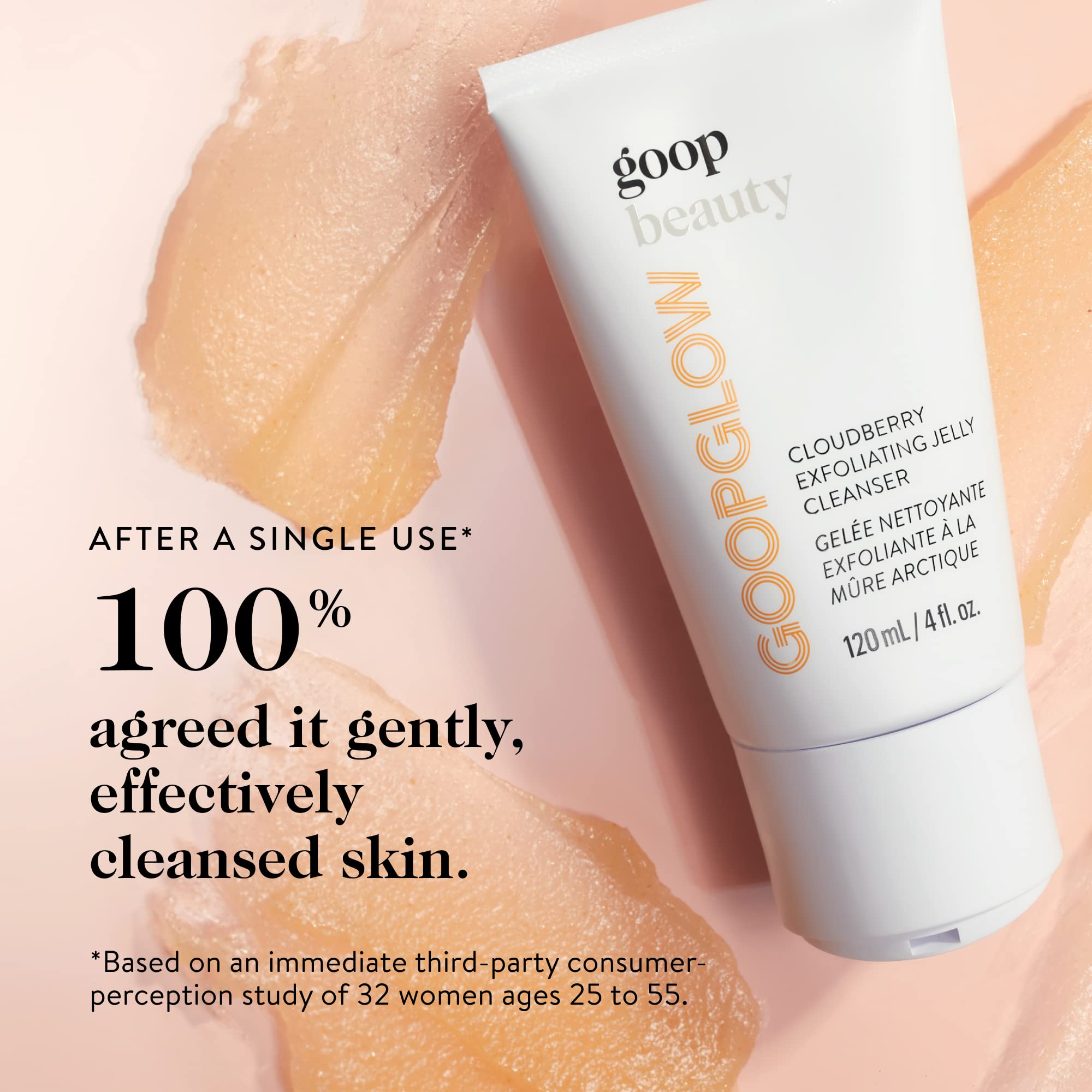 goop Beauty Exfoliating Jelly Cleanser | Face Wash to Cleanse, Smooth, & Brighten Skin | Light Citrusy-Vetiver Scent | 4 fl oz |