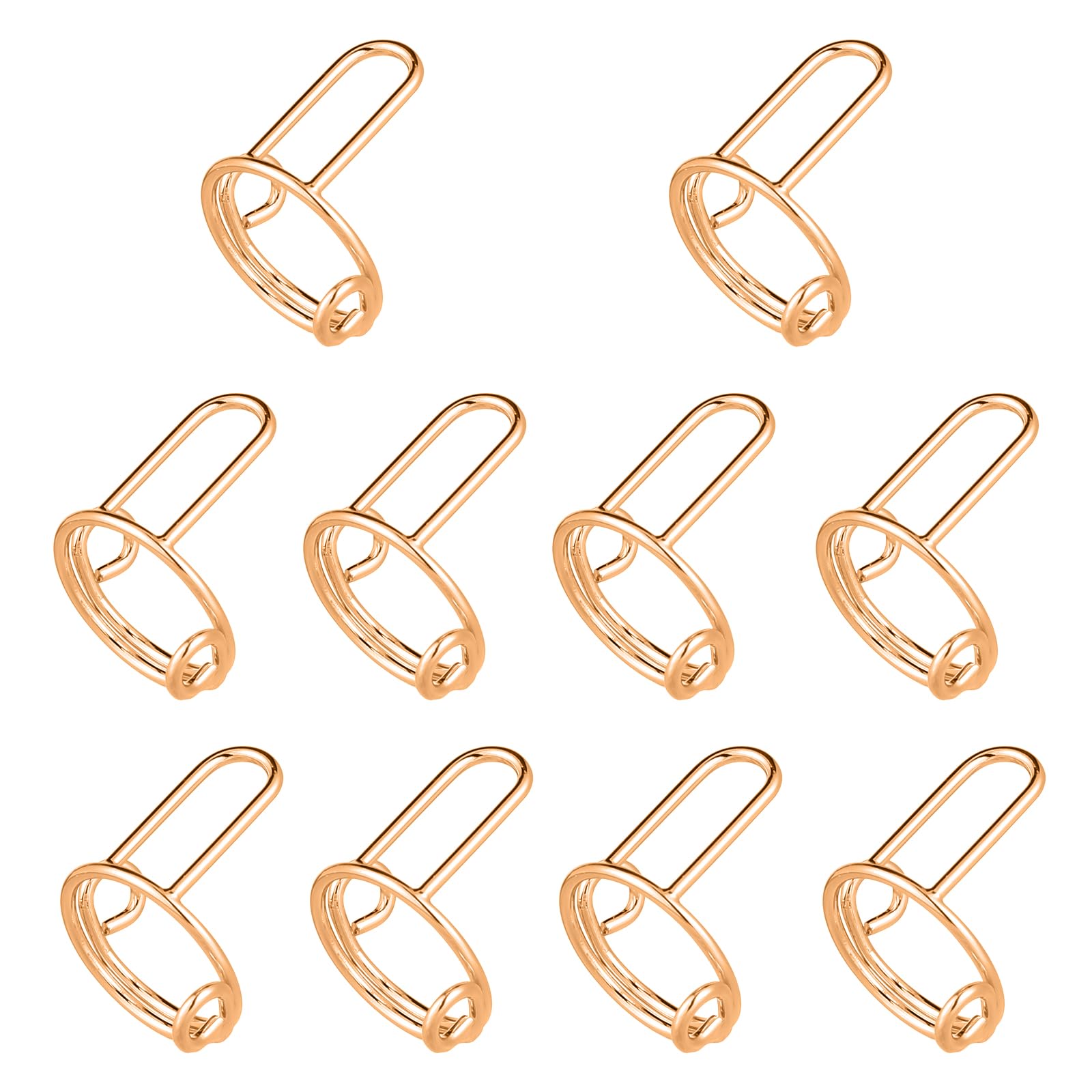 lasuroa 10pcs Wudu Nail Rings, Adjustable Fingernail Rings No Adhesive & Glue Fingertip Rings for Alternative to Acrylic Nails G