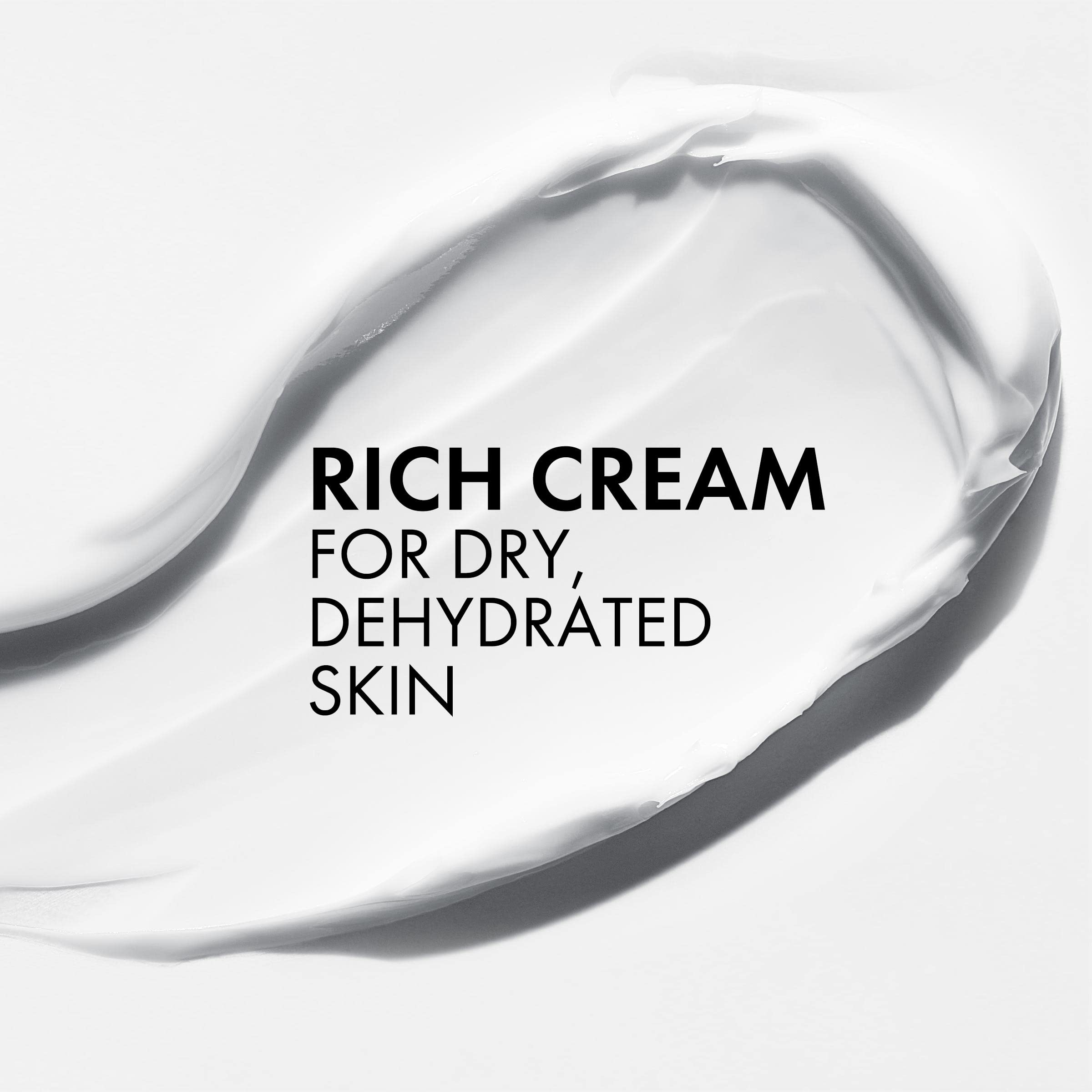Vichy Mineral 89 Rich Cream, 72H Moisture Boosting Cream | Hydrating Face Moisturizer with Hyaluronic Acid, Niacinamide and Lipi