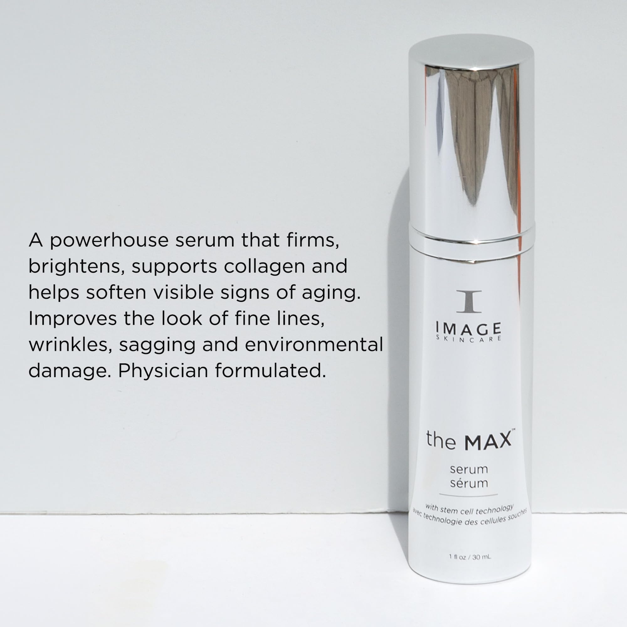 IMAGE Skincare, the MAX Serum, Multi-Peptide Facial Serum to Reduce Appearance of Fine Lines and Wrinkles, 1 fl oz