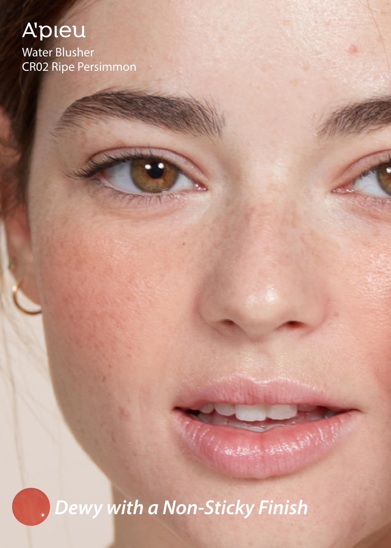 A'Pieu Juicy-Pang Water Blusher (Cr02 - Do You Like Persimmon?) Korean Liquid Blush For Cheeks K Beauty Makeup