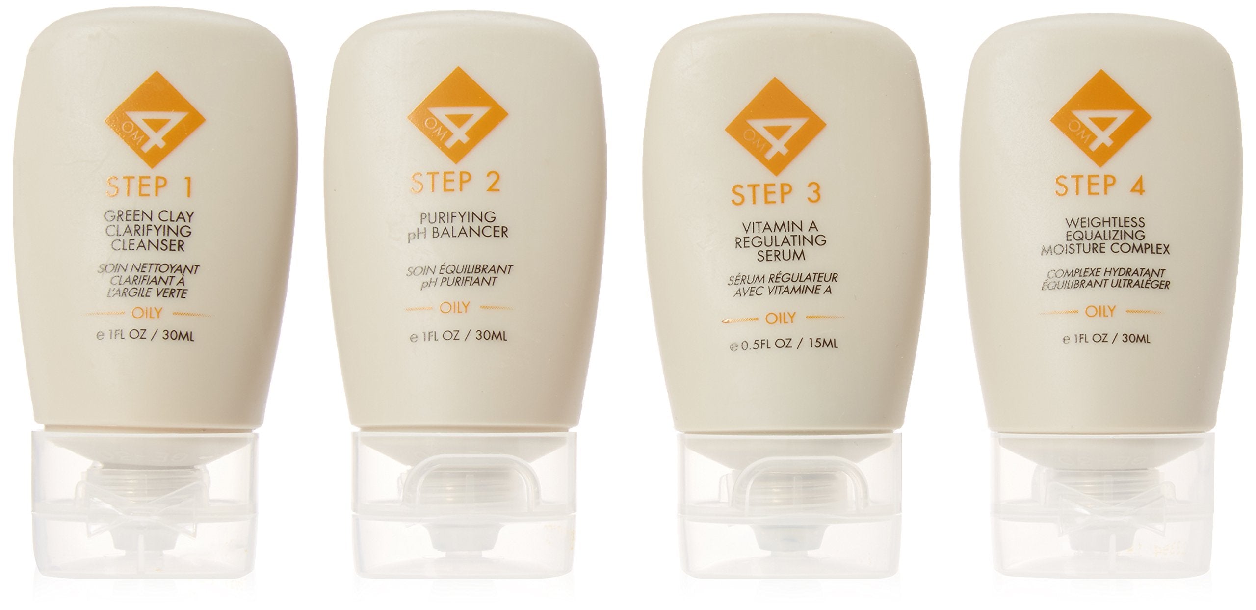 Organic Male OM4 Oily Travel Starter 4-Step RegiMEN - 4 ct