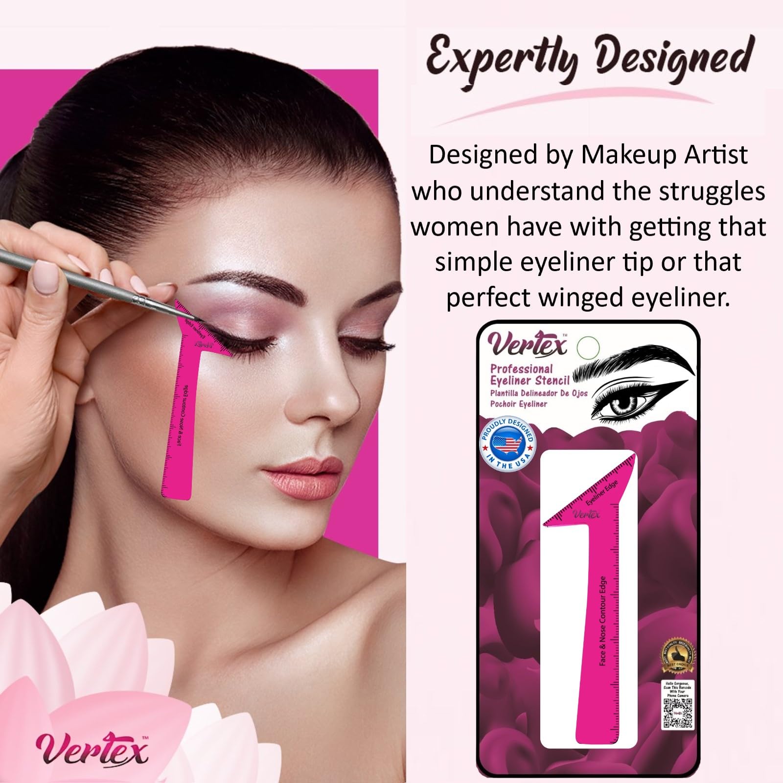 Eyeliner Stencils Pencil Liquid Waterproof Tool For Liner Makeup Brush Pen Stamp Thin Sharpener Cat Eyes Small Angled Wing Tip |