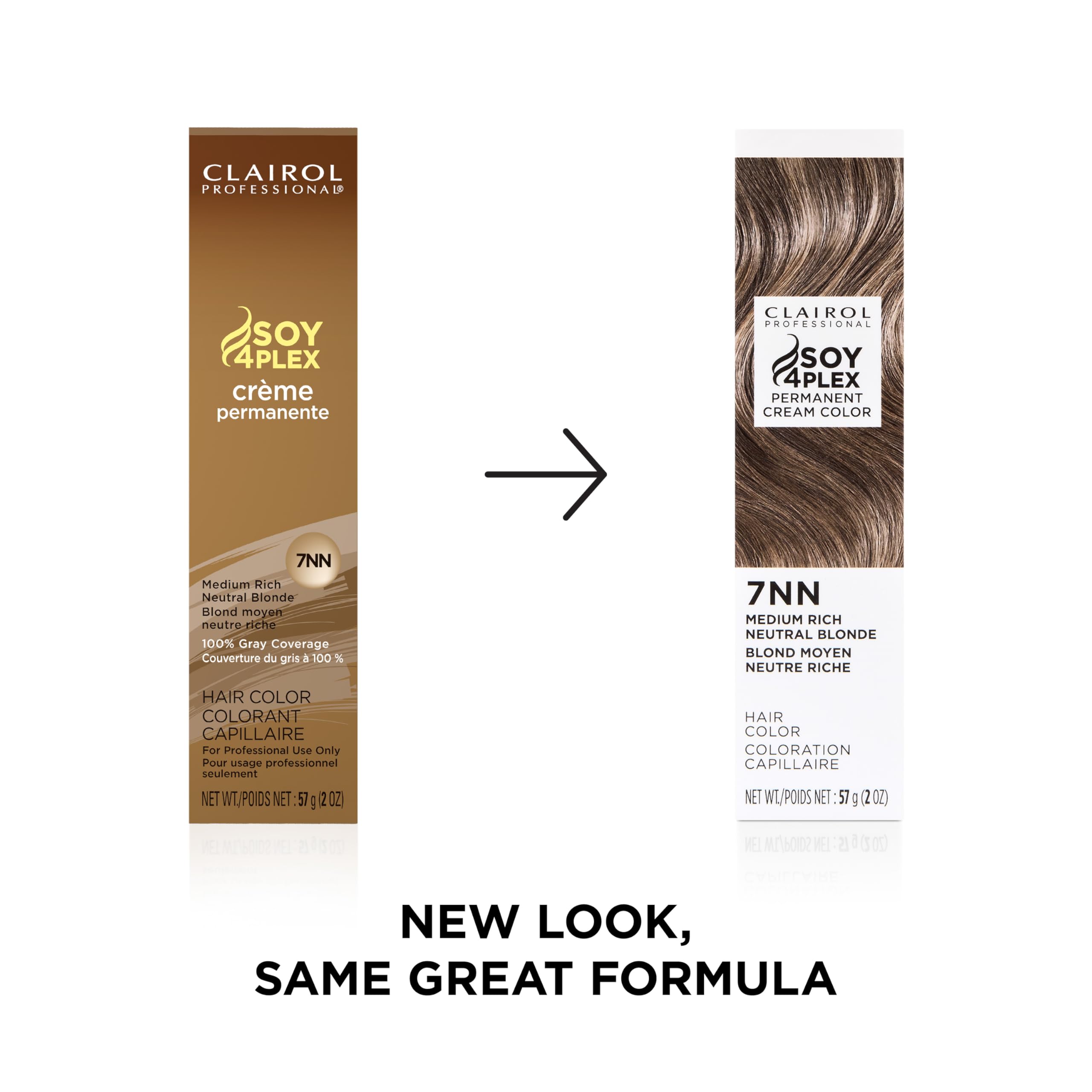 Clairol Professional Crme Permanente, 7Nn Med Neutral Blonde, 2 Oz. - Packaging May Vary
