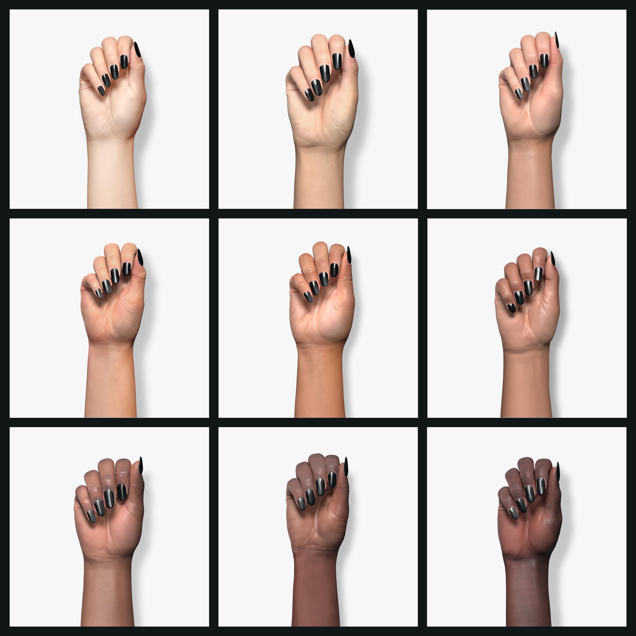 Sally Hansen - Complete Salon Manicure Nail Color, To The Moon And Black 016, White To Black Collection
