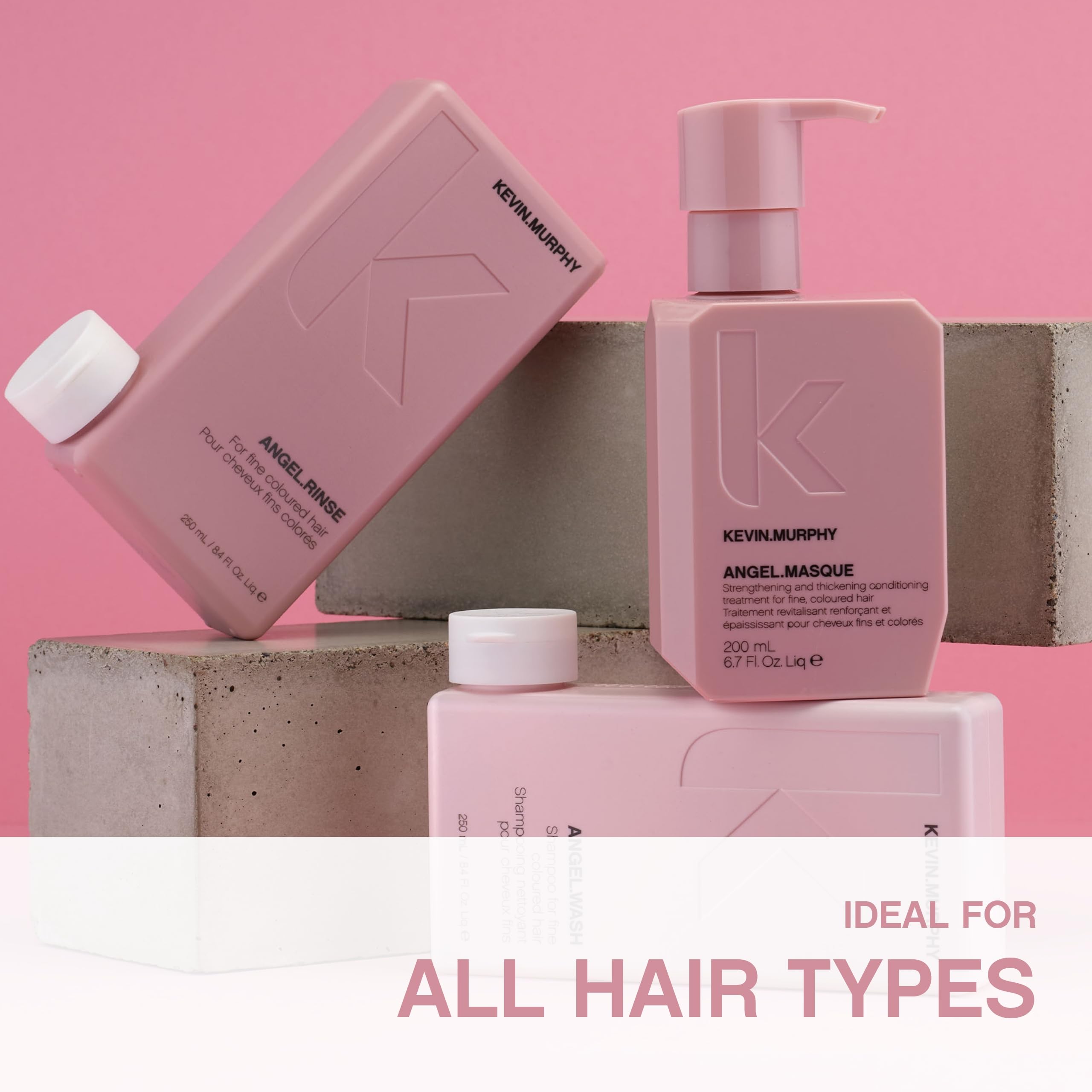 KEVIN.MURPHY ANGEL.MASQUE - Hair Masque for Damaged Hair - For Fine, Dry, Coloured Hair - Deep Conditioning Hair Treatment - Wit