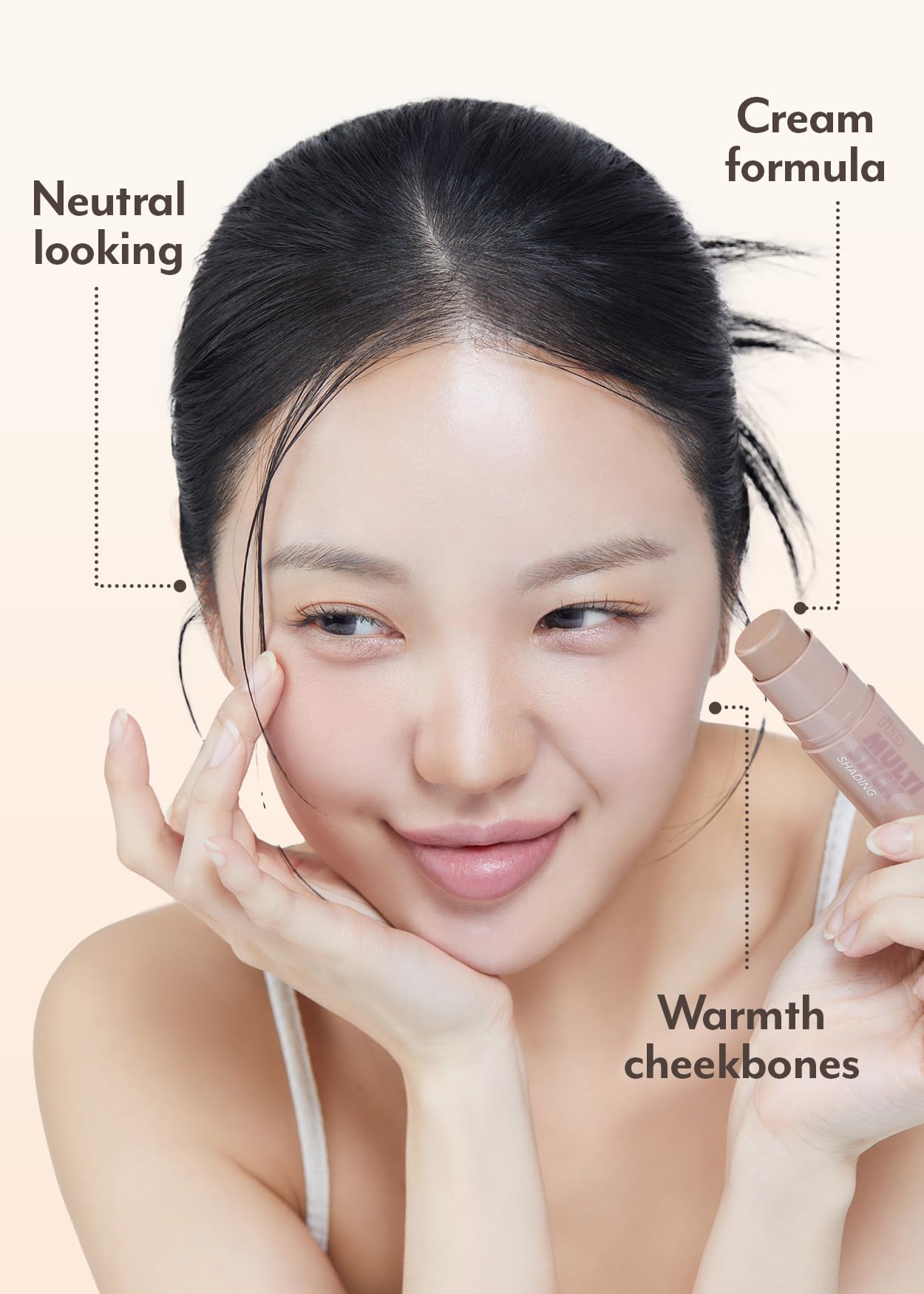 I'M Meme Contour Stick For Face - I'M Multi-Stick | Daily Use, Easy Blending Matte Finish, Shading 001 Bronzer, 0.24 Oz
