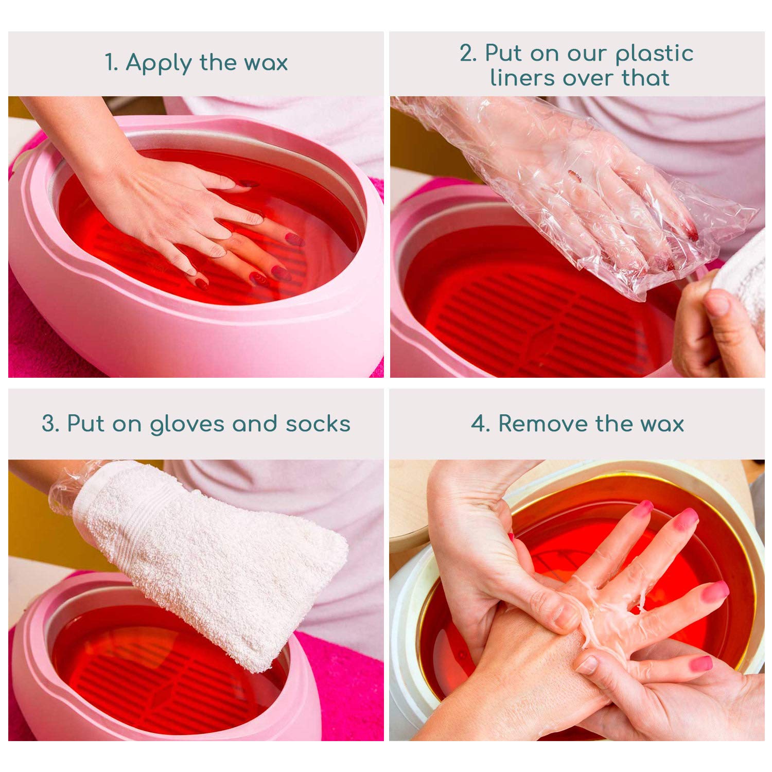 Segbeauty 200Pcs Paraffin Wax Gloves, Paraffin Bath Liners For Hand, Plastic Thermal Mitten Bags Mitt Liner Covers For Paraffin
