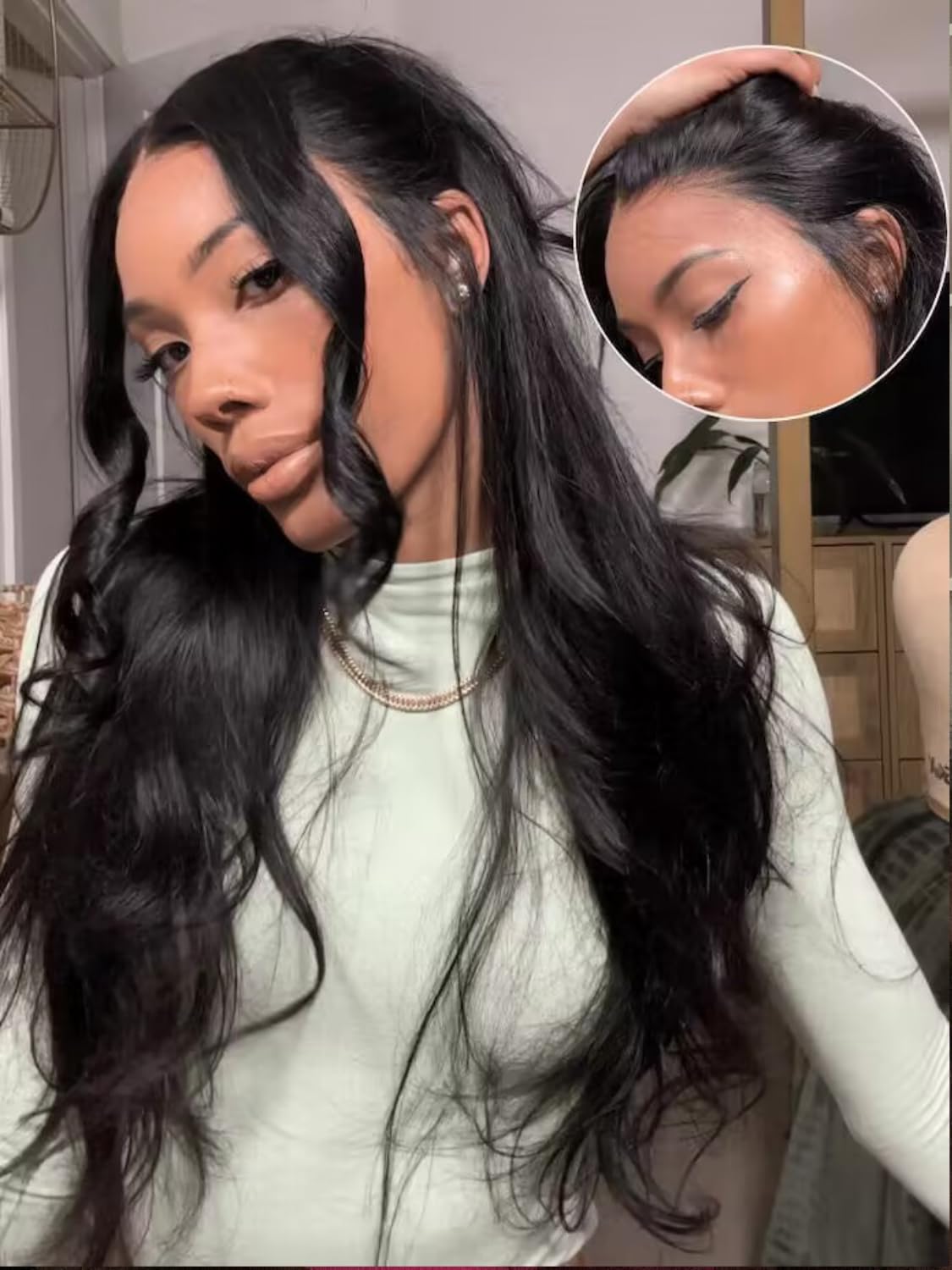 Unice Pre Everything Glueless Frontal Wig Body Wave 13X4 Hd Pre Cut Lace Front Wigs Human Hair Pre Bleached Invisible Bye Bye Kn