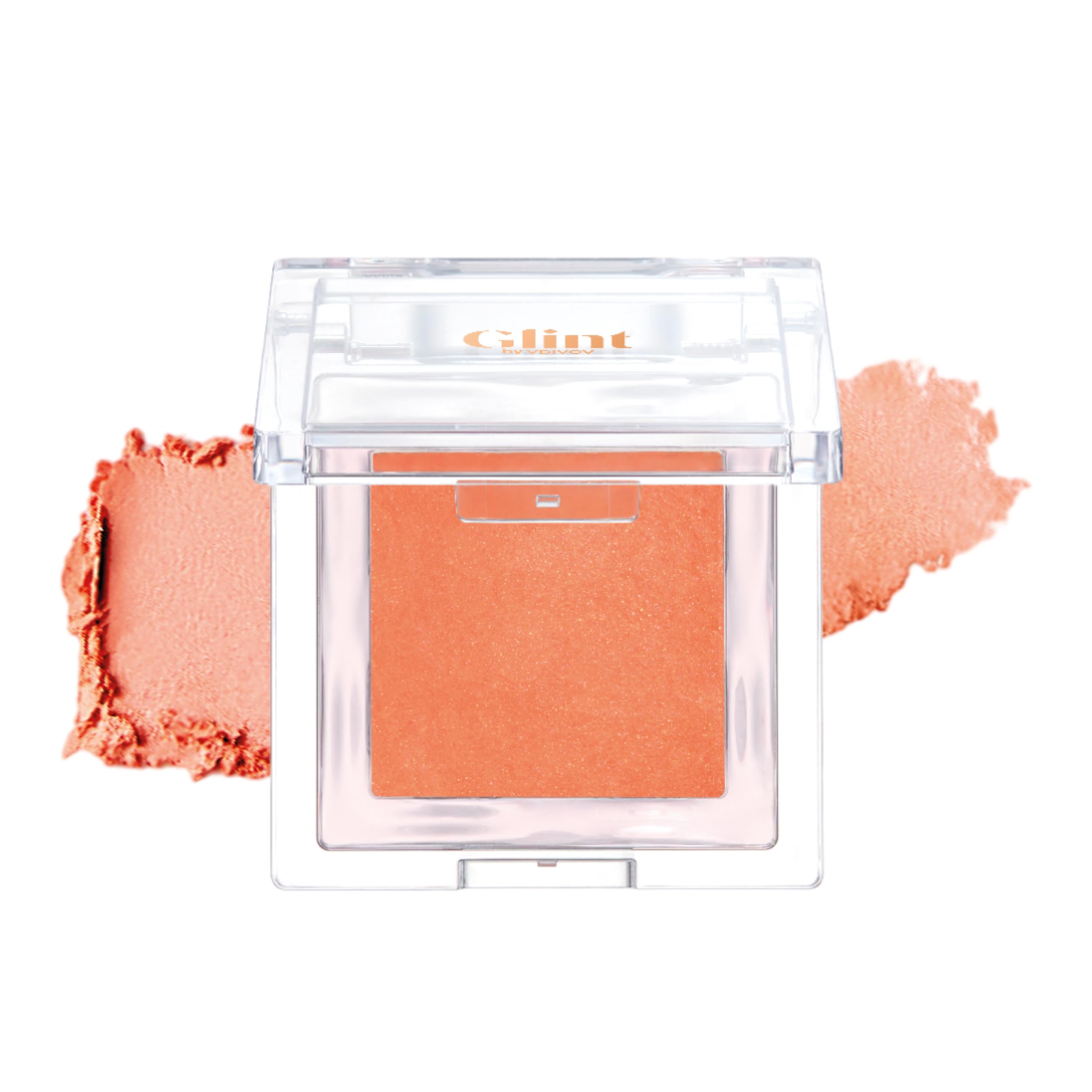Spring Event Glint Baked Blush (Citrus Pop, 0.08oz) - Long-Lasting, All-Day Face Blush Powder for a Natural Look. Korean Skin Ca