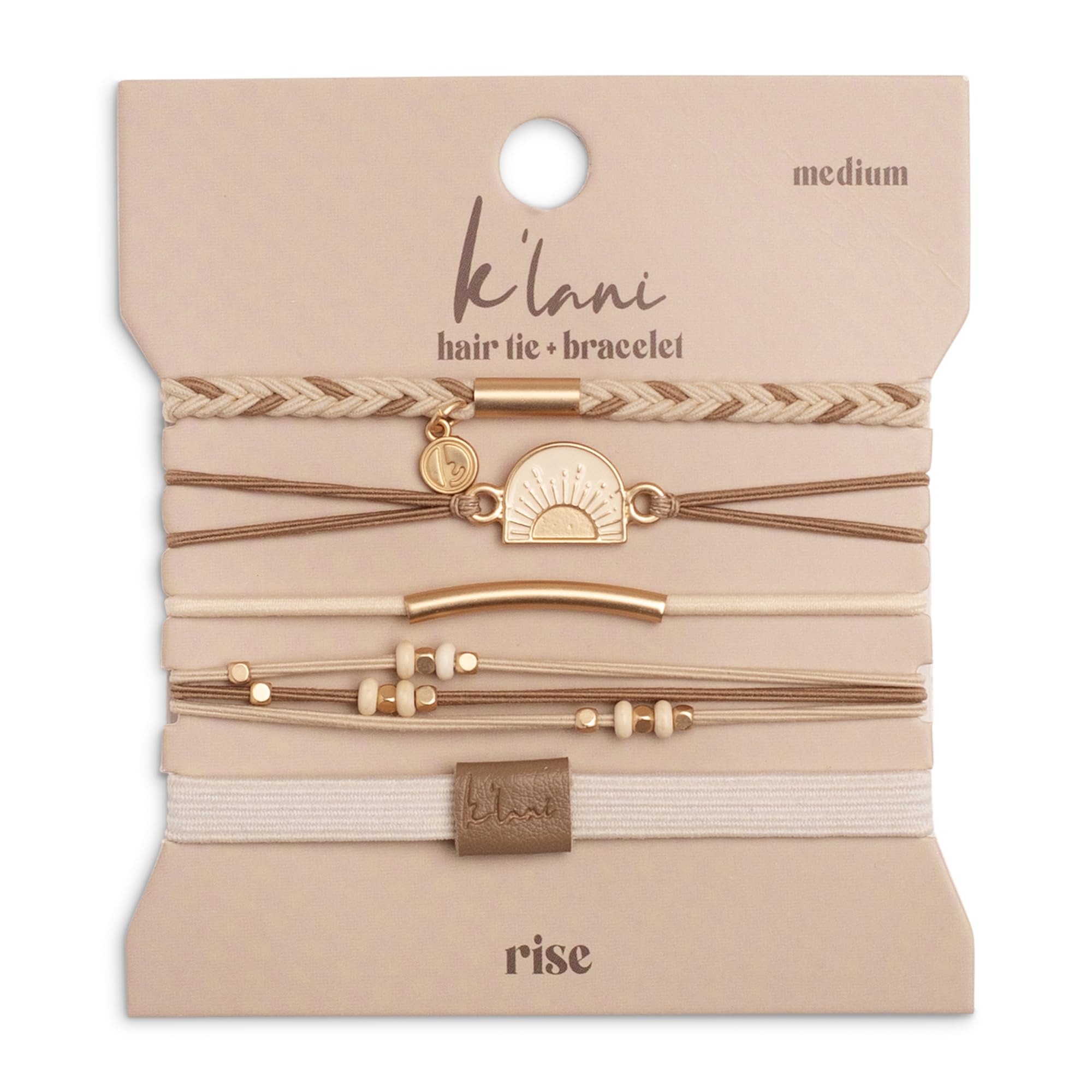 K'lani Rise Bracelets for Women - Elastic Bracelets and Boho Hair Ties - Cute Hair Ties for Women and Hair Tie Accessories - Sty