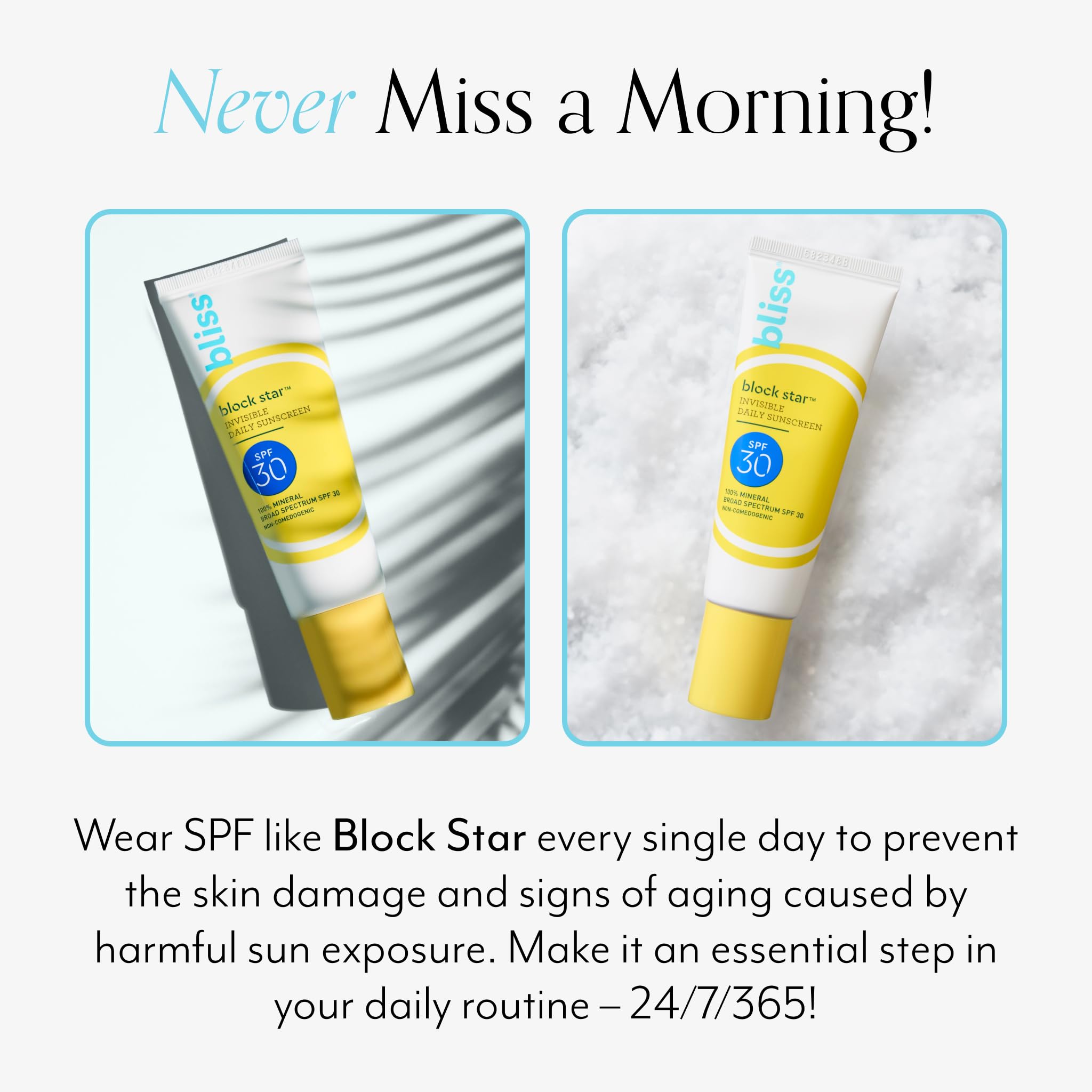 Bliss Tinted Sunscreen Block Star Face Sunscreen Spf 30 100% Mineral Sunscreen Non-Greasy & Non-Irritating Vegan 14 Fl Oz