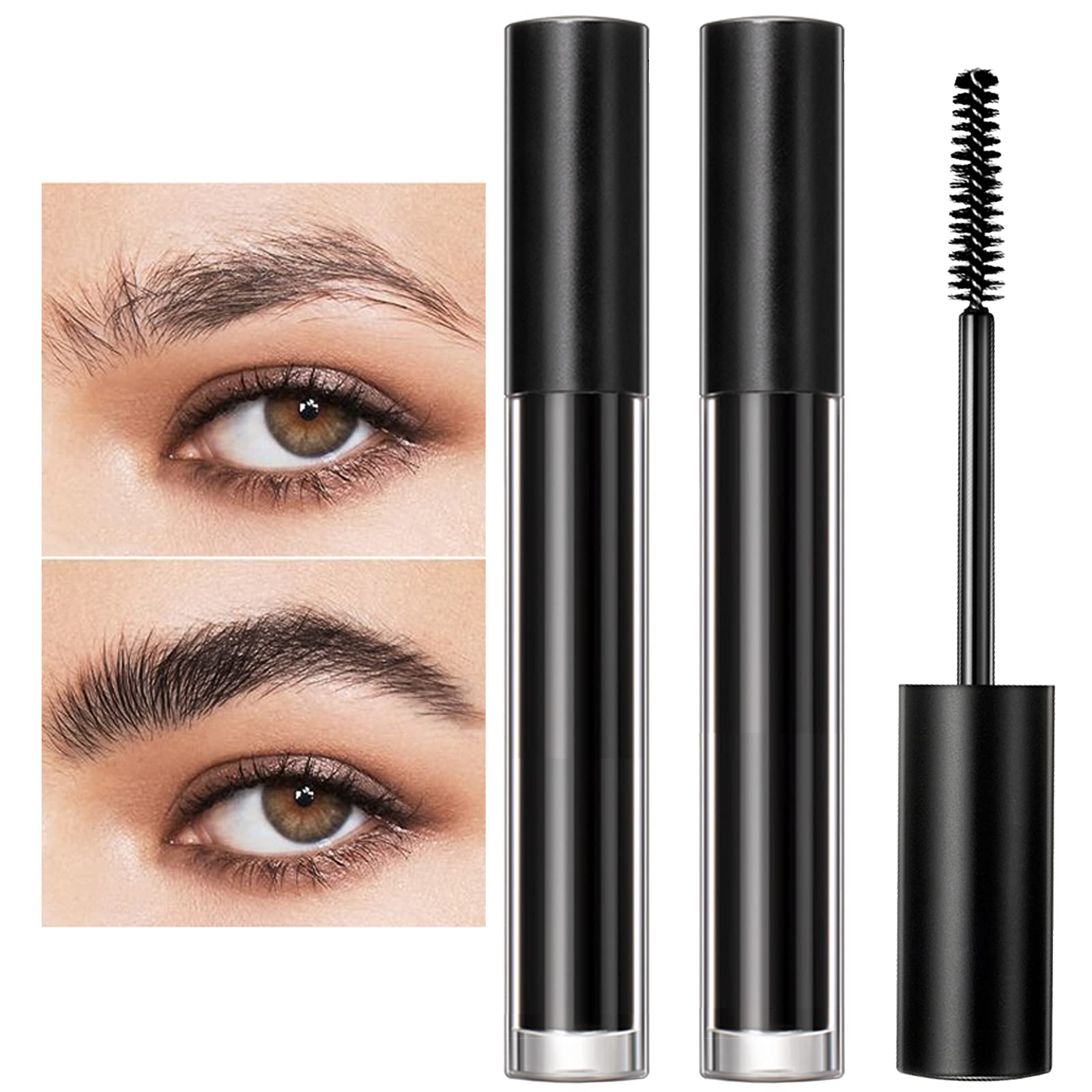 Dageda Black Eyebrow Setting Gel, 2 Pack Brow Fix Gel, Waterproof And Sweat-Proof Eyebrow Repair Liquid Brows Styling Beauty Sal