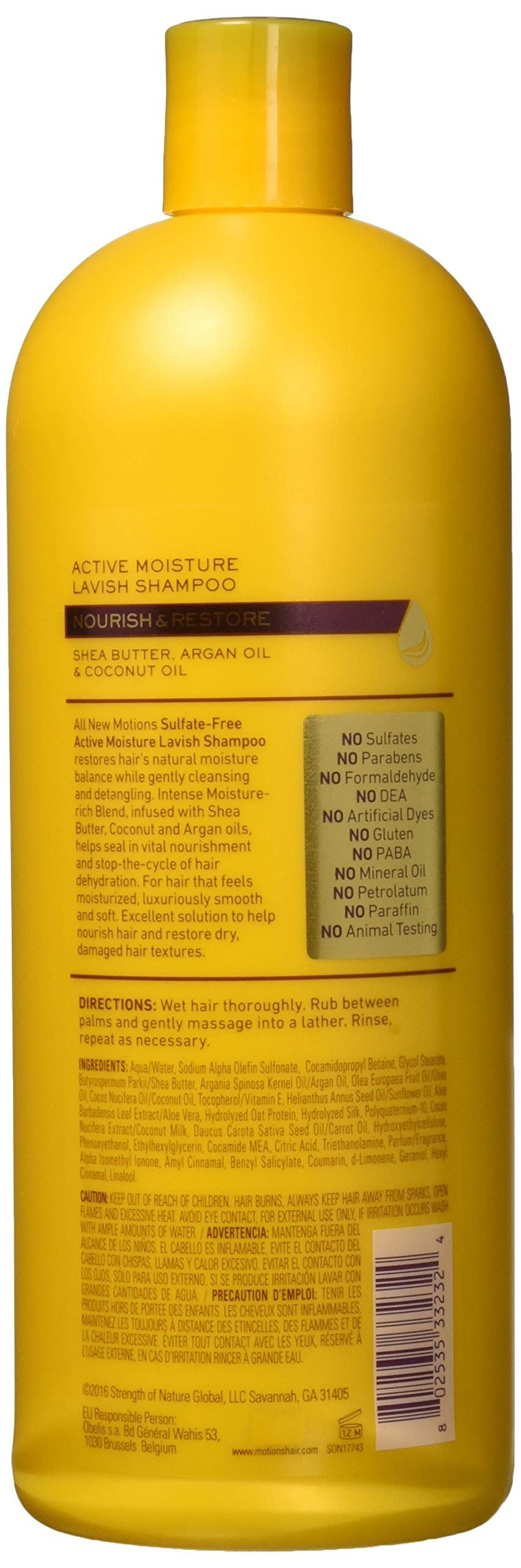 Motions Active Moisture Lavish Shampoo,947 ml