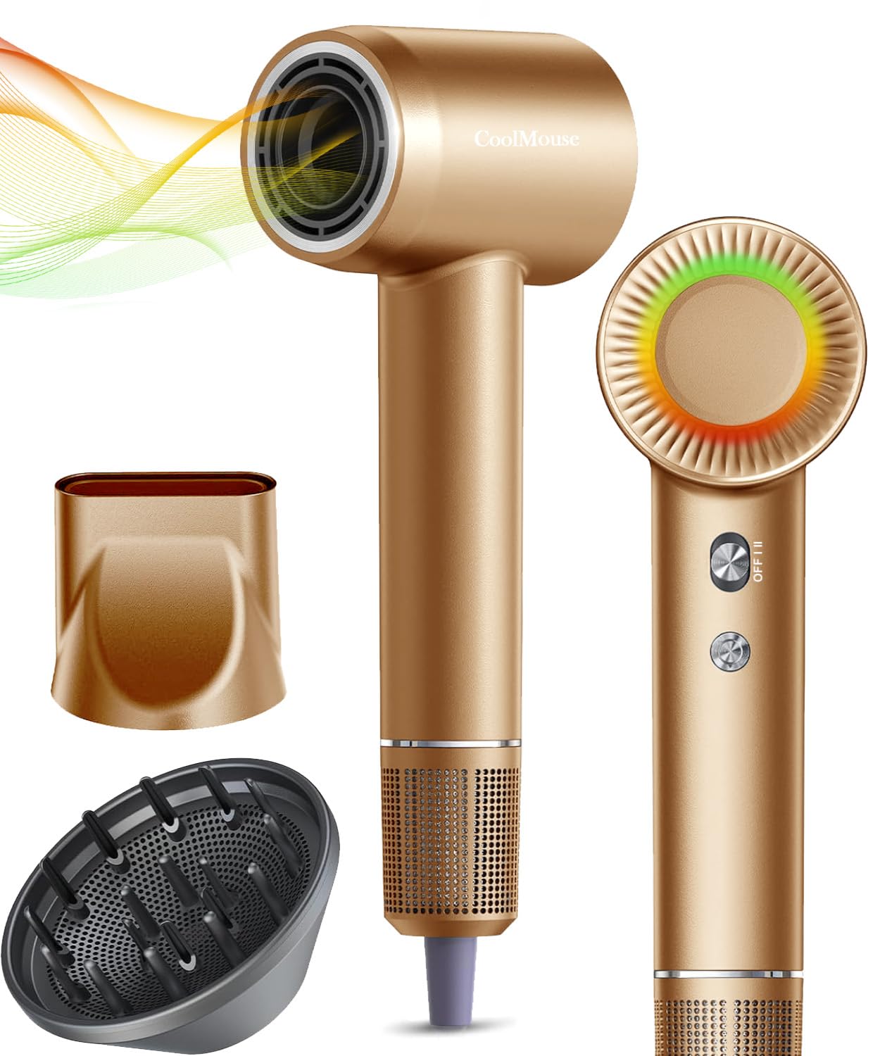 High-Speed Ionic Hair Dryer: 150000 Rpm Brushless Motor 500 Millions Negative Ionic Care Blow Dryer For Fast Drying Low Noise Th