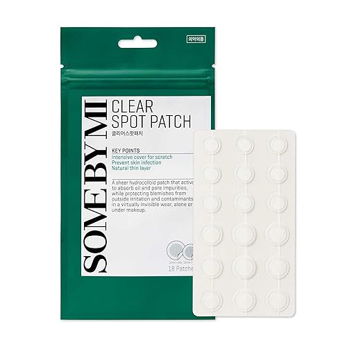 Some By Mi 30 Days Miracle Clear Spot Patch  18Counts, 2 Size (10Mm 9Counts, 12Mm 9Counts)  Invisible Spot Sticker For Sensitive