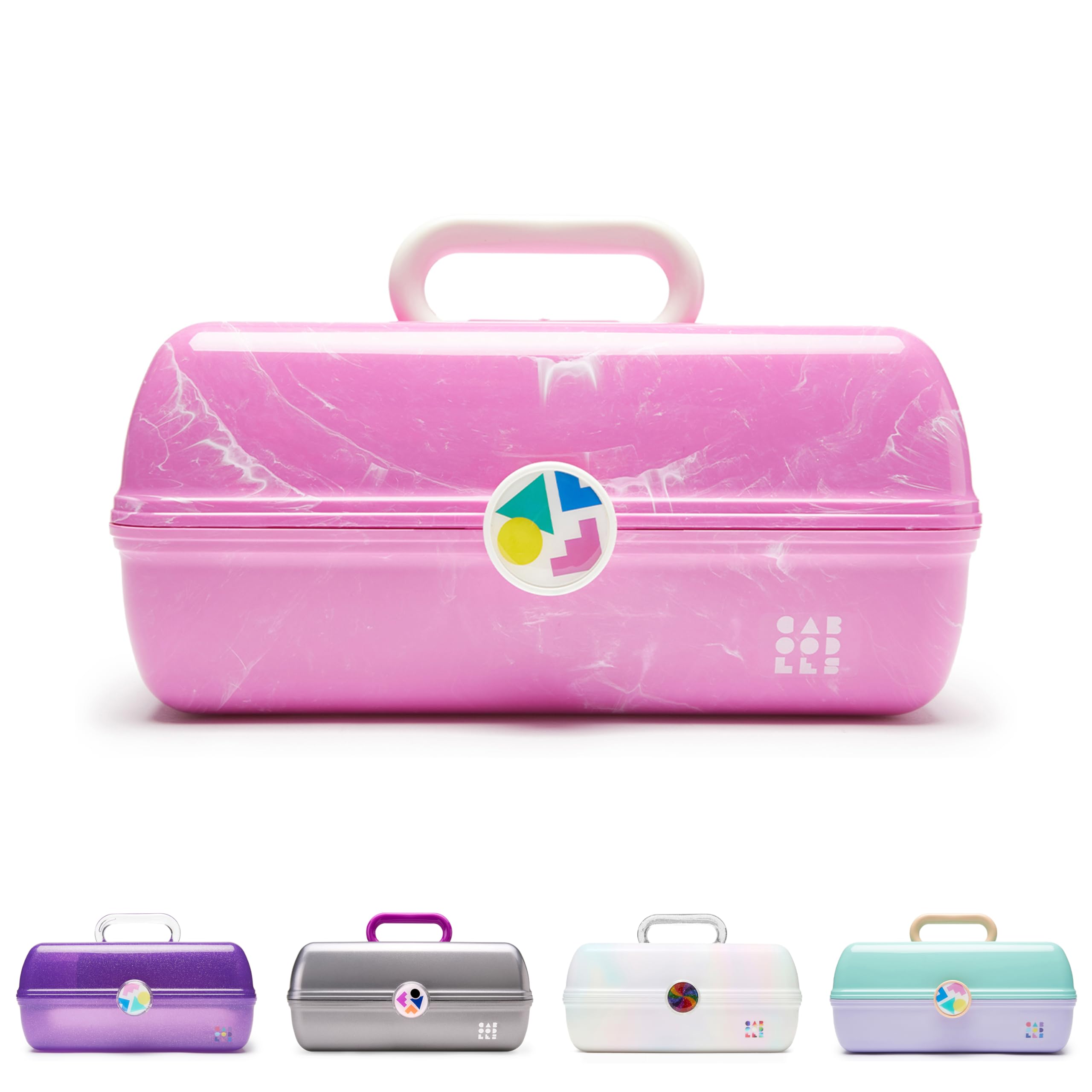 Caboodles On-The- Go Girl, Bubblegum Marble, 13.38x8.88x6.5 Inch (Pack of 1)