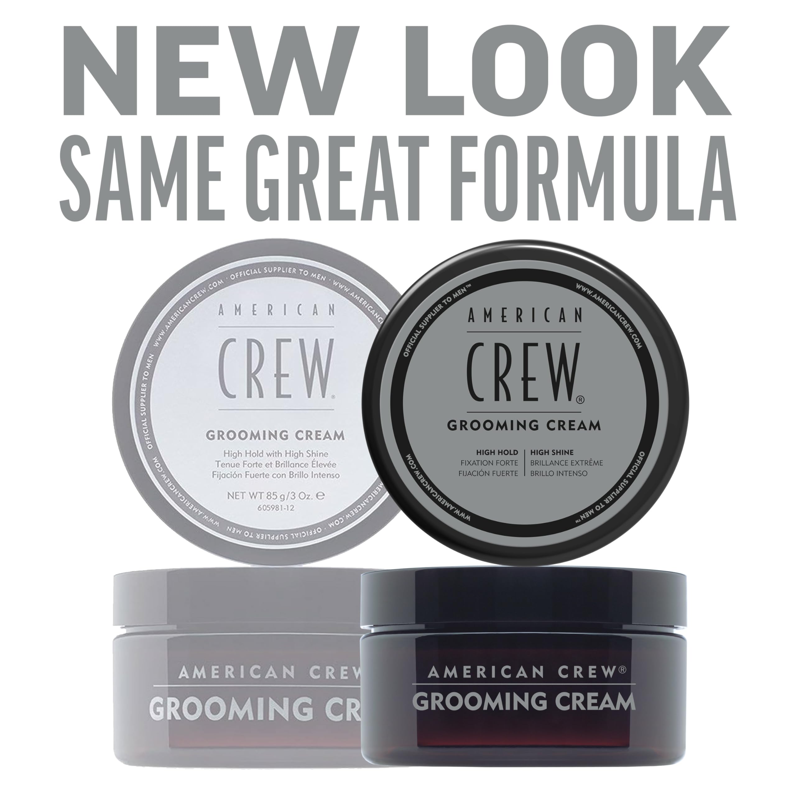 American Crew Men's Grooming Cream, Like Hair Gel with High Hold & High Shine, 3 Oz (Pack of 1)