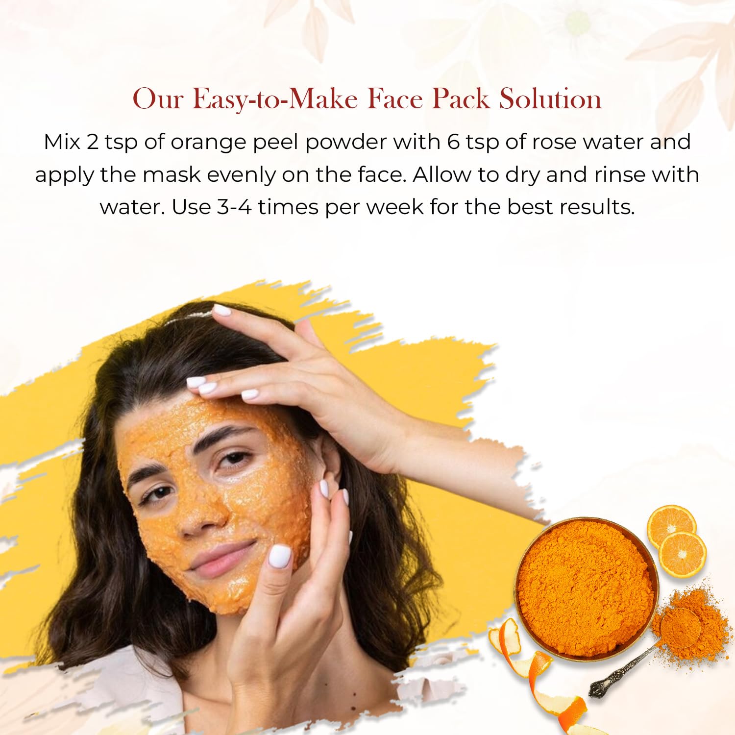 Mirintz Orange Peel Powder, 100 g| Face Pack, Facial Mask and Scrub | Natural| Skin Cleansing | Wrinkles| Citrus Aurantium |Chem
