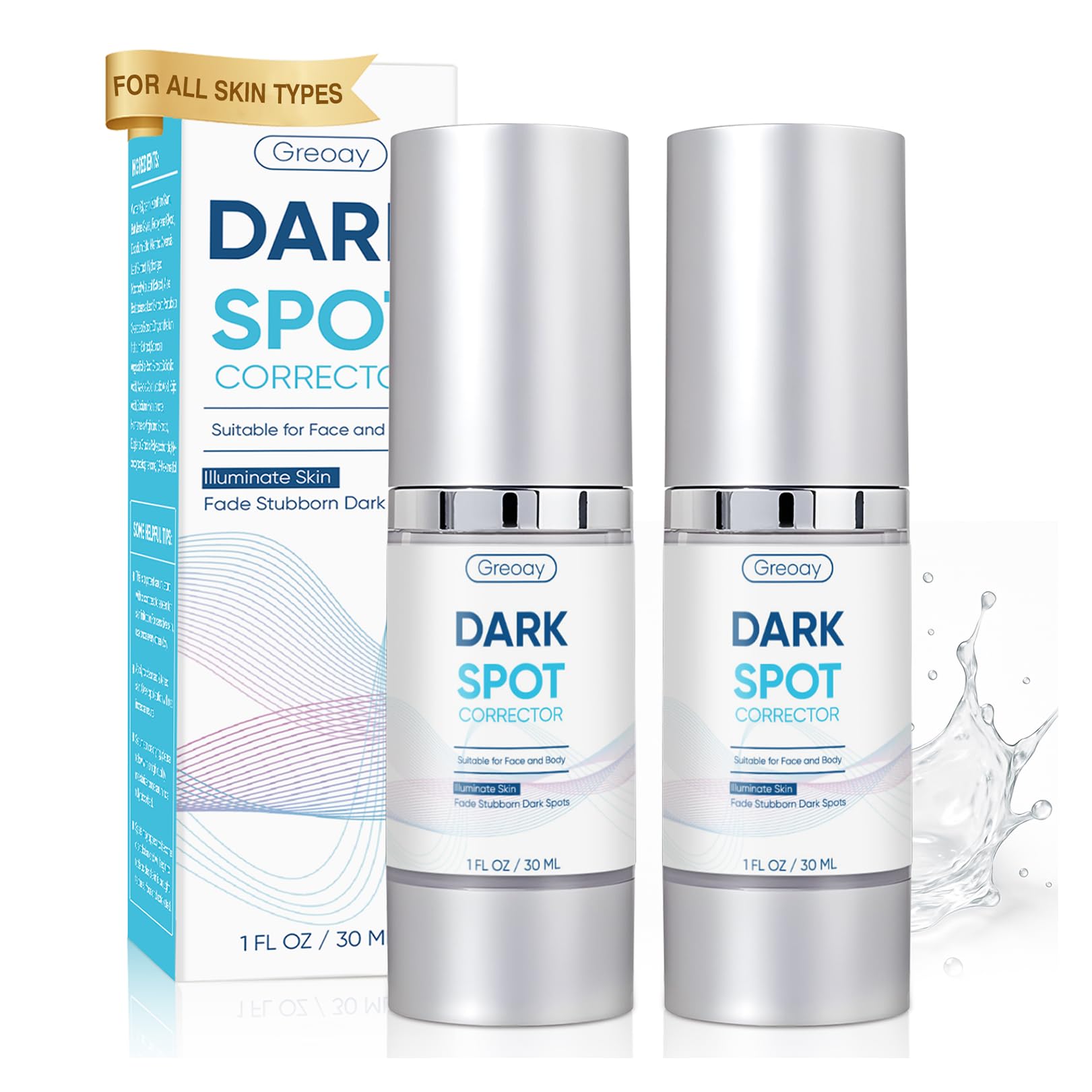 Dark Spot Remover for Face Body Serum with Hyperpigmentation Treatment Skin Brown Spot Age Spot Remover Dark Spot Corrector Glow