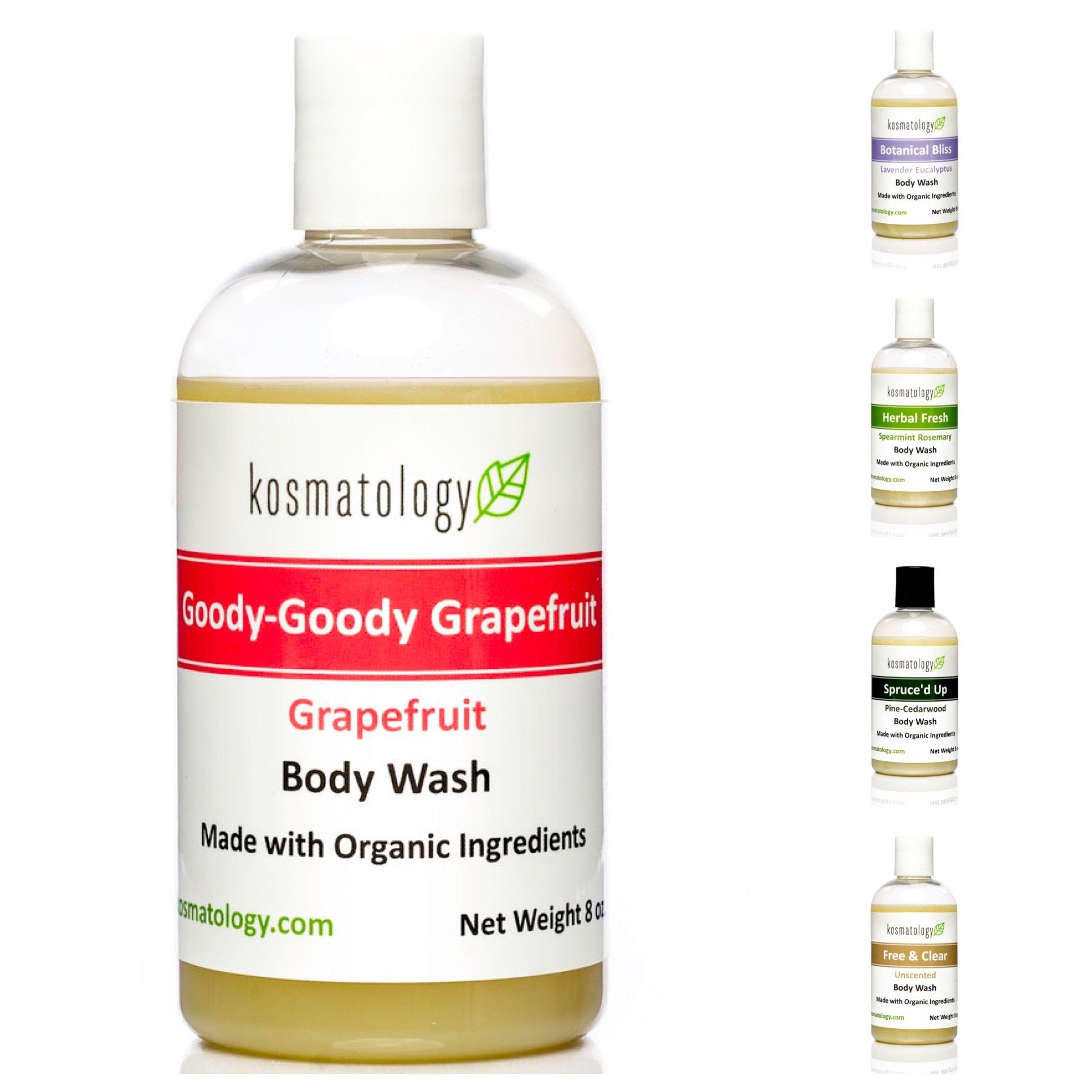 kosmatology GoodyGoody Grapefruit (Grapefruit) Organic Body Wash, 8 fl oz