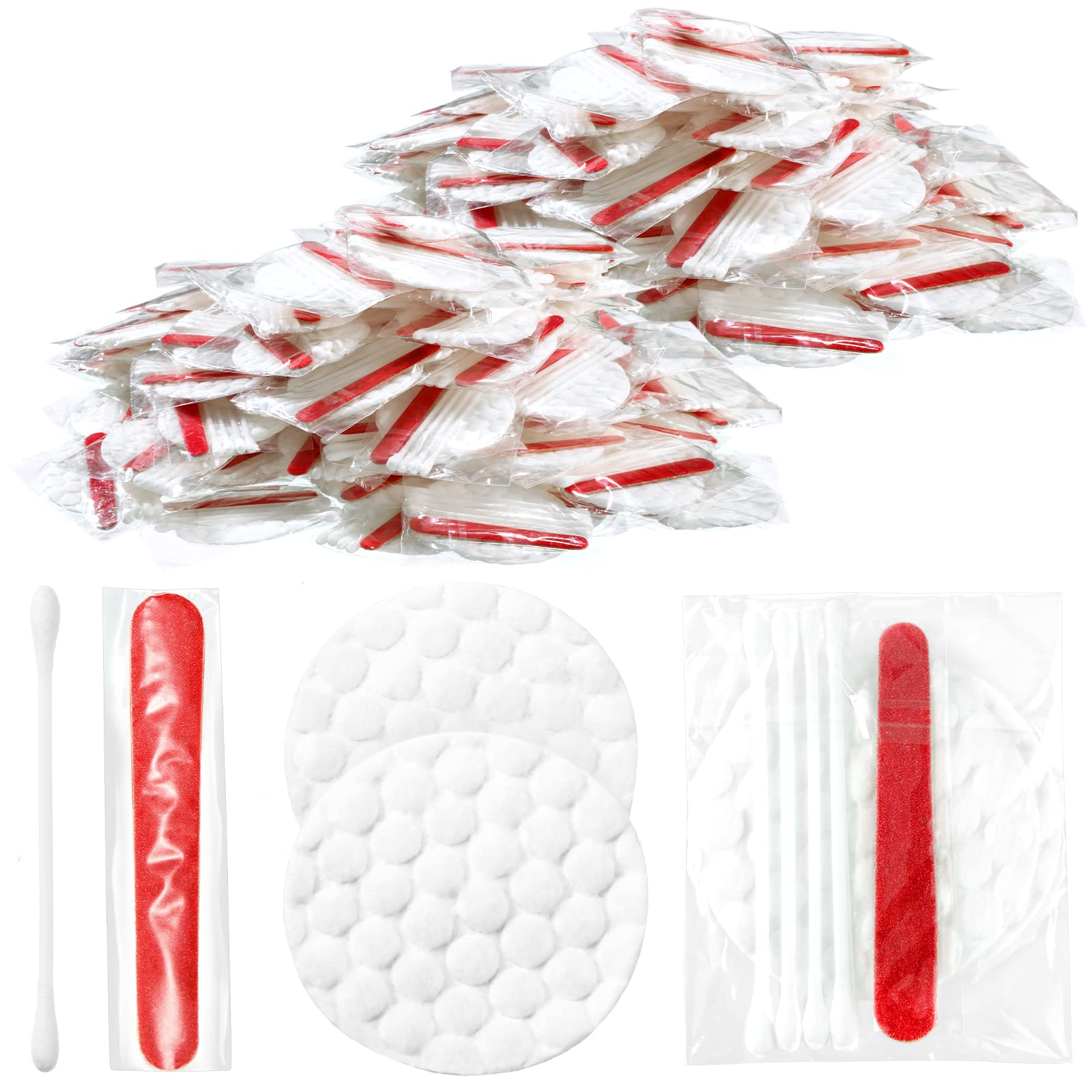 200 Pieces Hotel Vanity Kit Individually Wrapped Hotel Amenities Disposable Travel Size Hotel Hospitality Supplies, Each Include