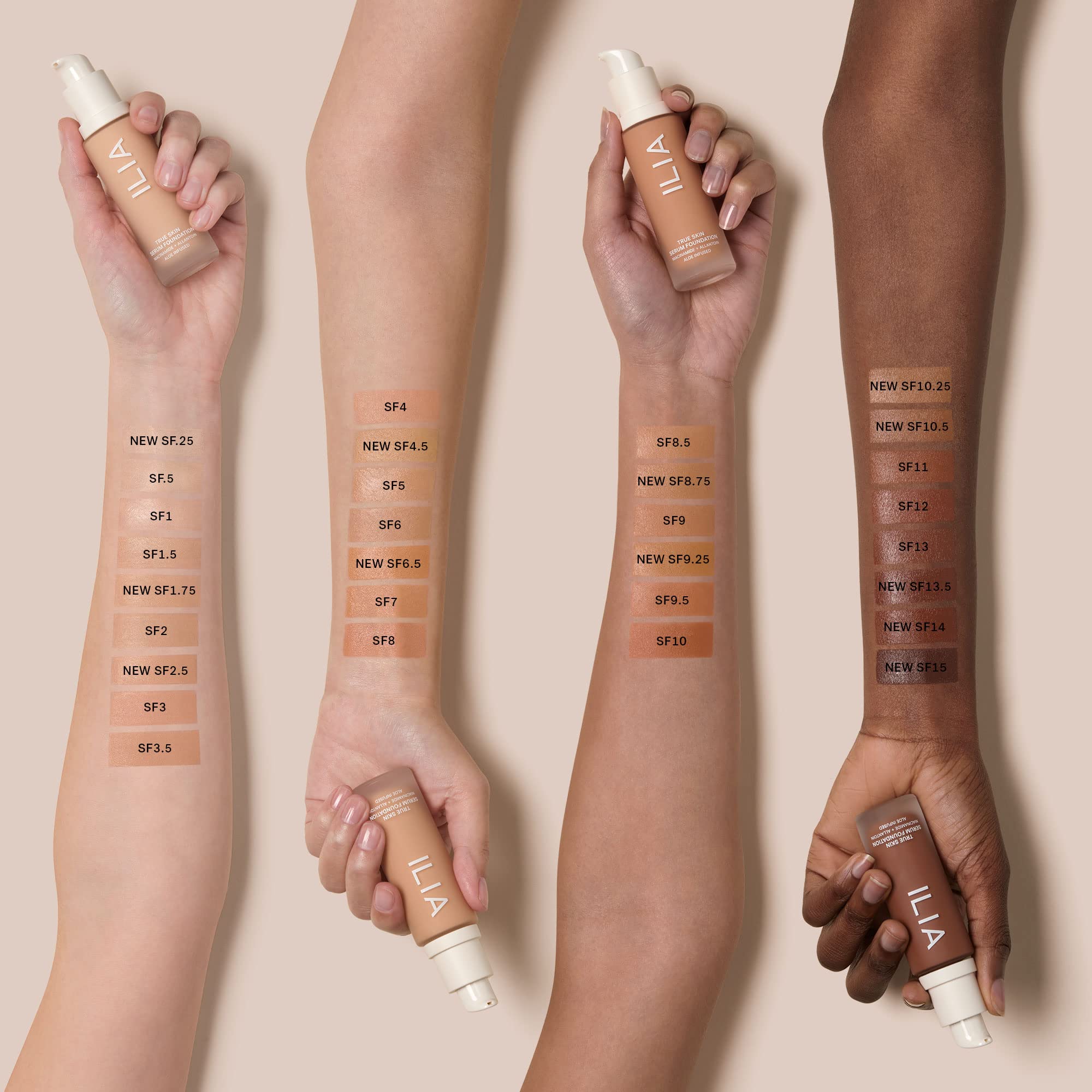 ILIA - True Skin Serum Foundation  cruelty-Free, Vegan, clean Beauty (Martinique SF11)