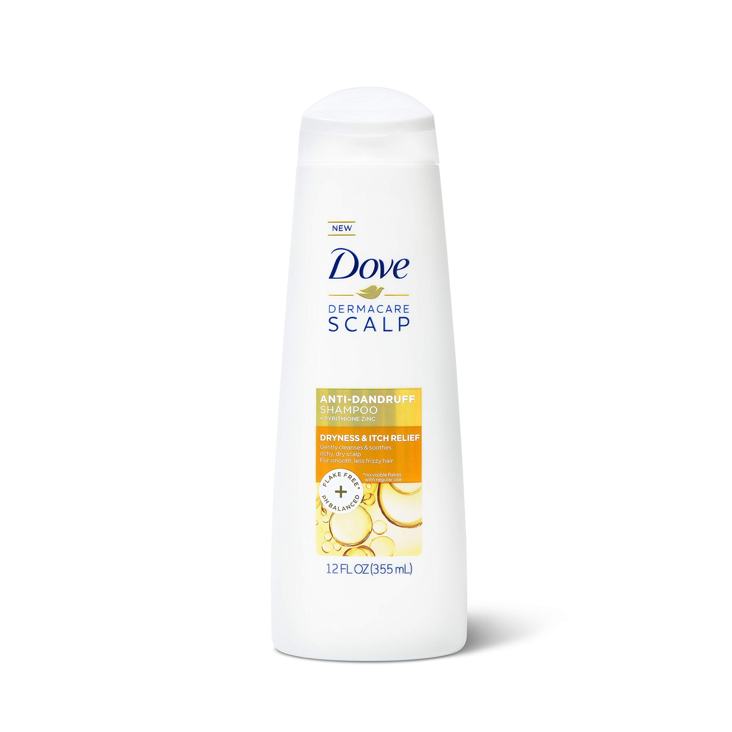 Dove DermaCare Scalp Anti Dandruff Shampoo for Dry and Itchy Scalp Dryness and Itch Relief Dry Scalp Treatment with Pyrithione Z