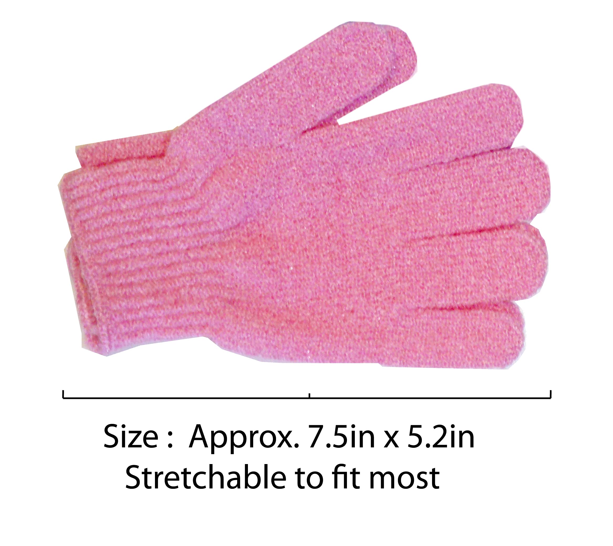 Aquasentials Exfoliating Bath Gloves (4 Pairs) (White Only)