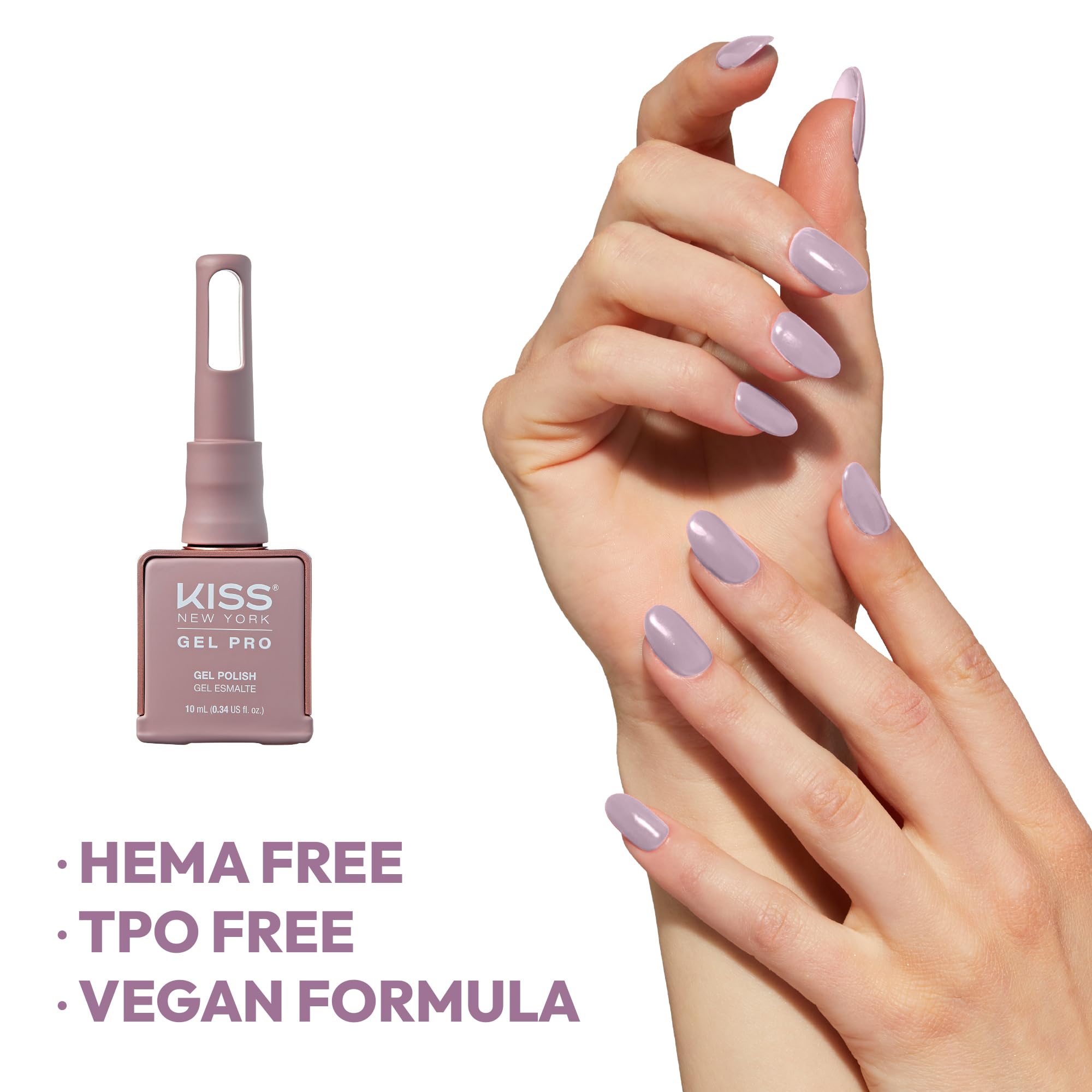 Kiss New York Gel Nail Polish Soak Off UV LED Gel Polish 10mL Nail Art Salon Manicure DIY HEMA FREE, TPO FREE, Made in USA (Lond
