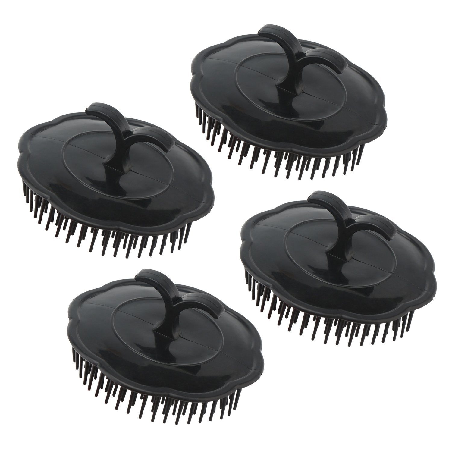 Segbeauty Mens Shampoo Brush, 4Pcs Scalp Massage Brushes, Massage Hair Brush Floriated Shower Comb For Deep Cleaning Hair Men'S