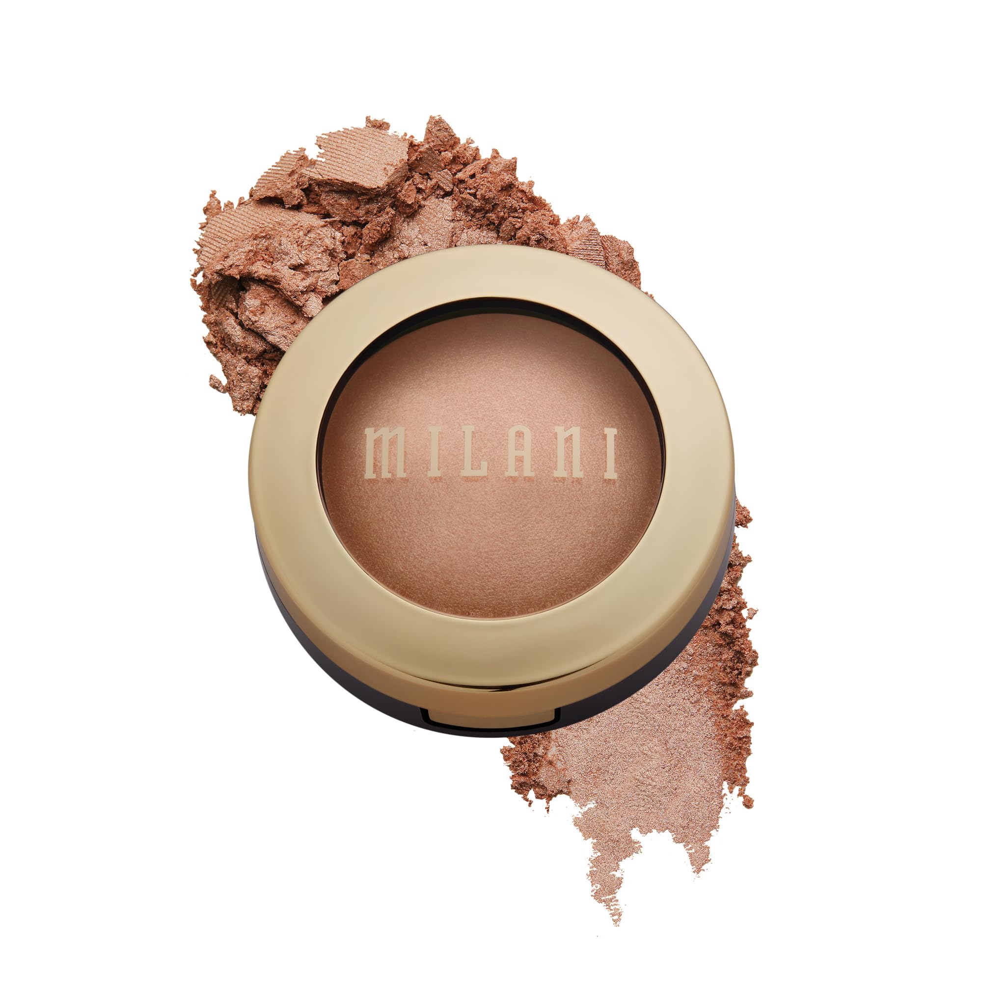Milani Baked Highlighter (Rose Italiana) - Cruelty-Free Powder Highlighter, Highlight Face For A Shimmery Or Matte Finish