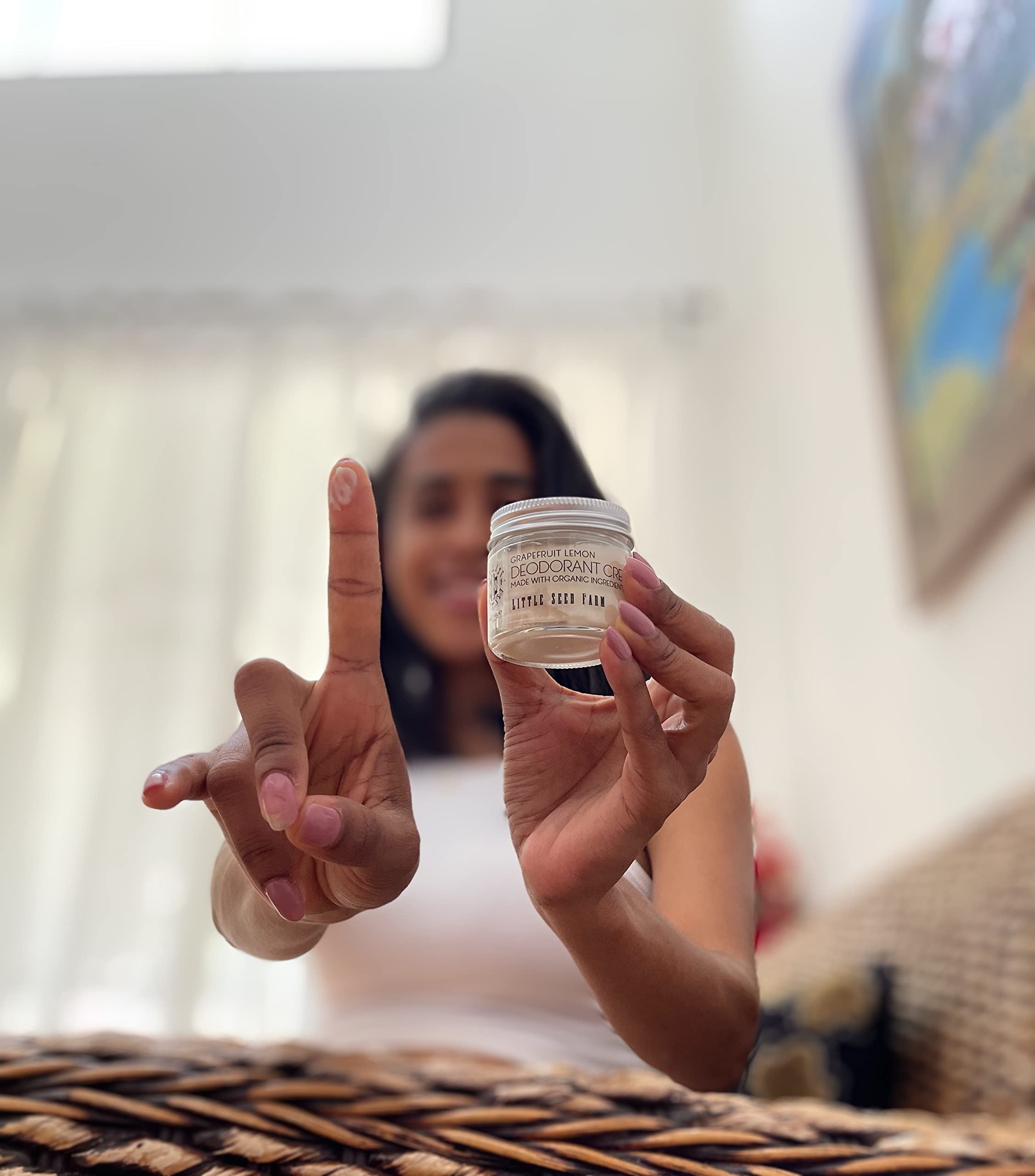 Little Seed Farm All Natural Deodorant Cream, Aluminum Free Deodorant For Women Or Men, 24 Ounce - Grapefruit Lemon