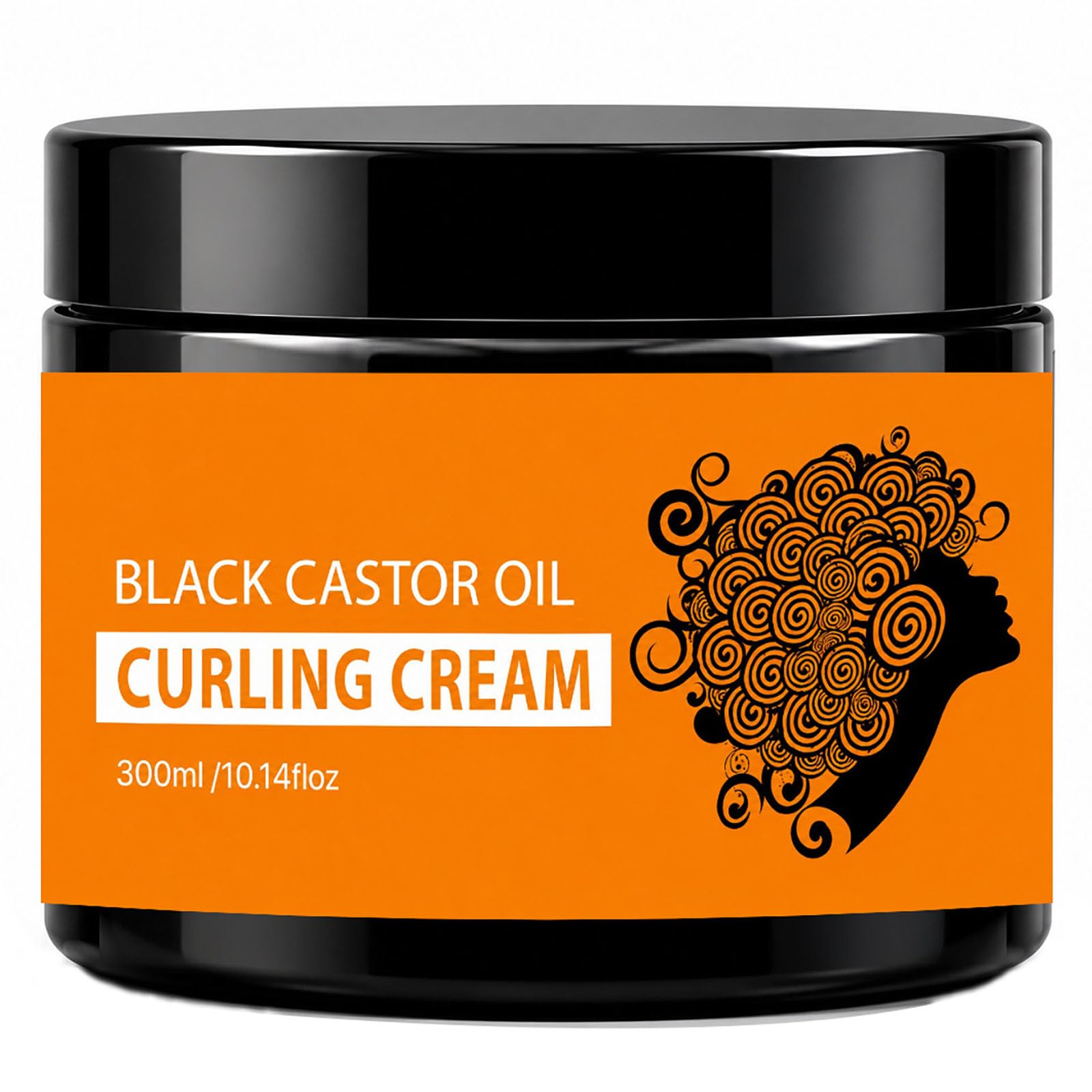 Black Castor Oil Curl Enhancing Cream Long Lasting Hydrating 10.14 Fl Oz