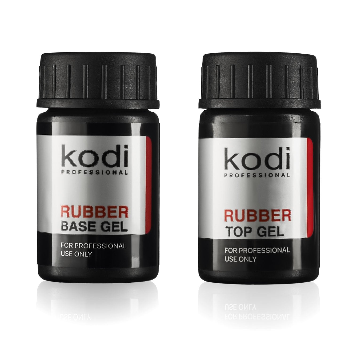 KODI Professional Rubber Top & Base Gel Set, 14ml, Soak Off Nail Polish, Non-Toxic, Black, Model SG_B06WD5BW64_US