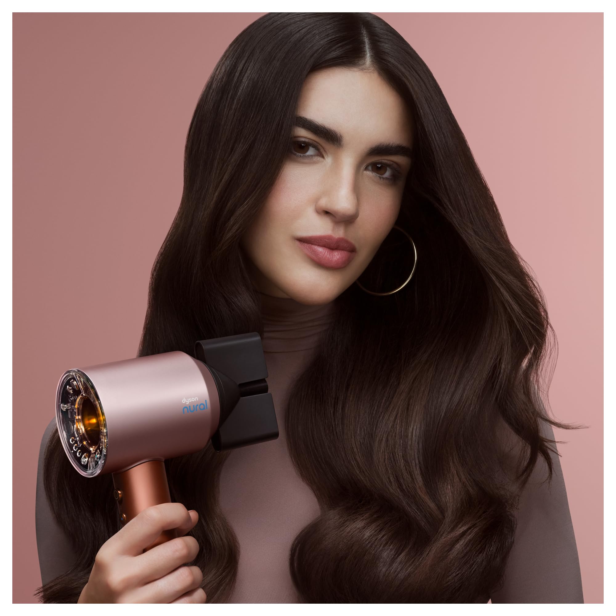 Dyson Supersonic Nural™ Hair Dryer - No Heat Damage, 5 Attachments, Amber Silk, Model 143696-01, Suitable for All Hair Types