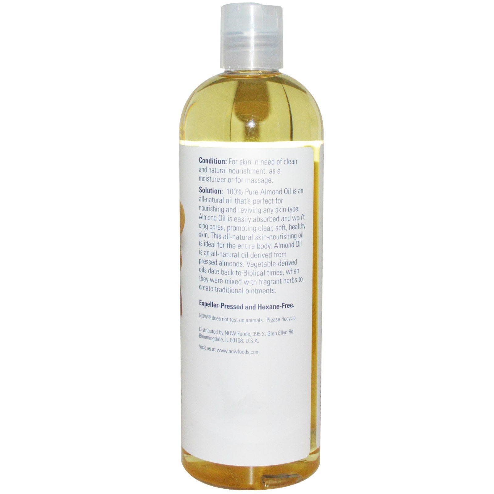 Now Foods Almond Oil, 16 Fl Oz (Pack Of 2)