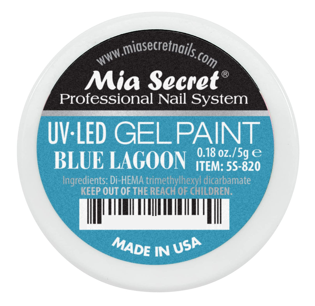Mia Secret Professional Nail System UV/LED Gel Paint - 5 grams (Blue Lagoon)