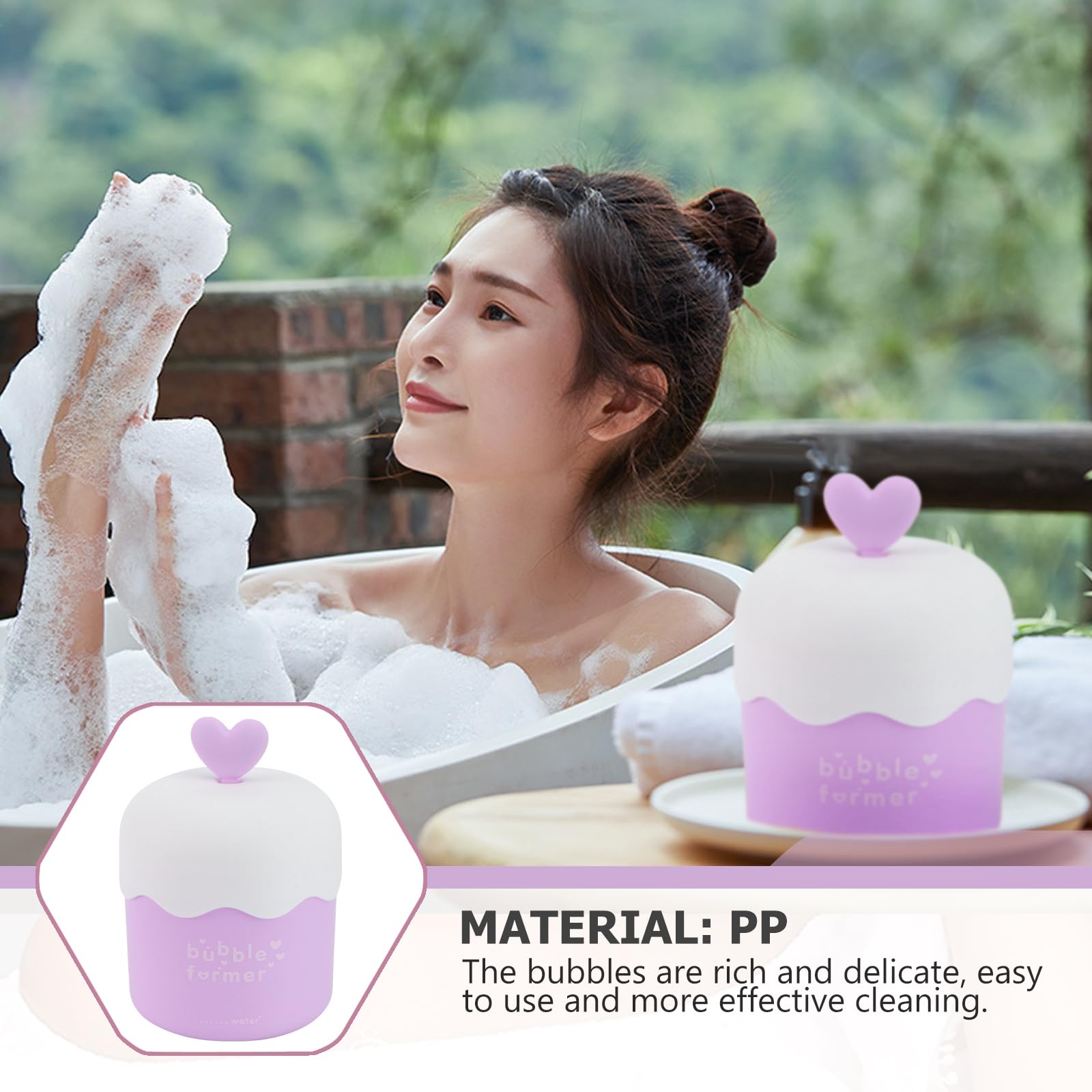 DOITOOL Foam Maker for Face Wash, Skincare Cleaner Foam Cup Bubble Maker Facial Cleaning Tool, Face Wash Foamer Skincare Tools f