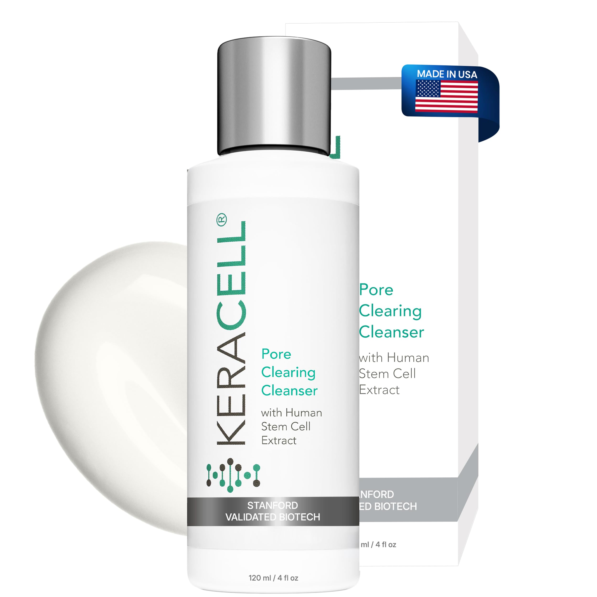 Keracell Pore Clearing Cleanser  Pore Cleanser & Minimizer with Salicylic Acid & Panthenol  Acne Cleansing Face Wash with MHCs