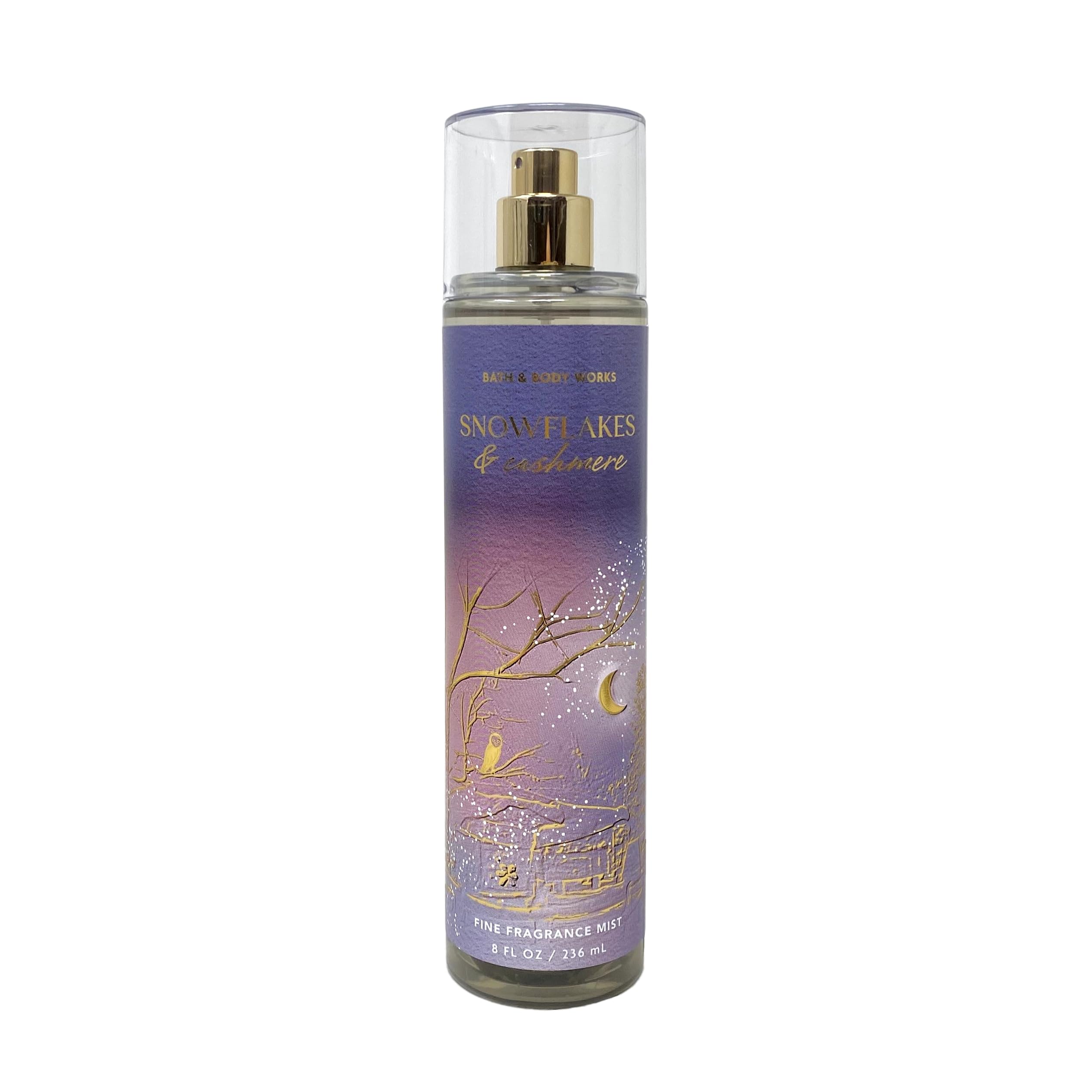 Bath & Body Works Fragrance Gift Set - Snowflakes Cashmere Mist, 16 Fl Oz, Purple