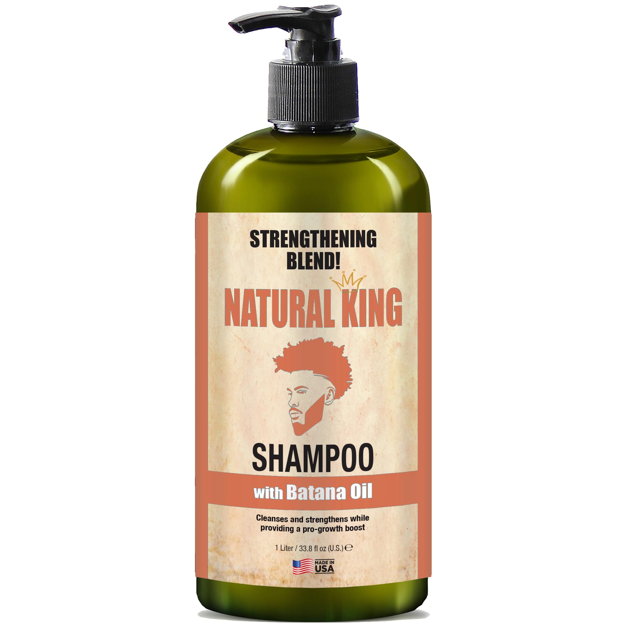 SFC Natural King Strengthening Blend Shampoo with Batana Oil 33.8 Ounces  Nourishing Batana Shampoo for Hair Growth & Thickness
